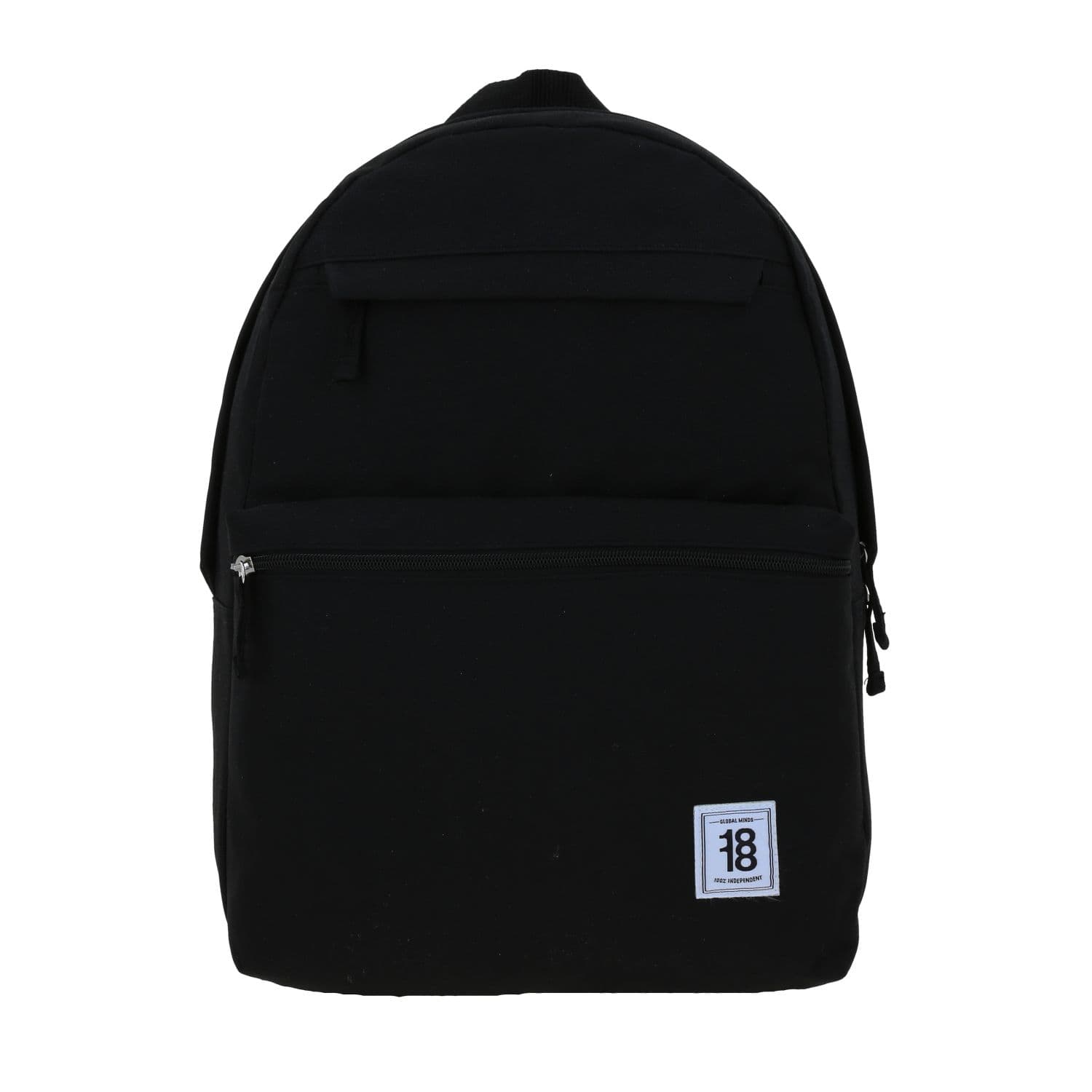 Mochila Escolar Juvenil 1818 by Chenson Negra con Doble Bolsillo Frontal