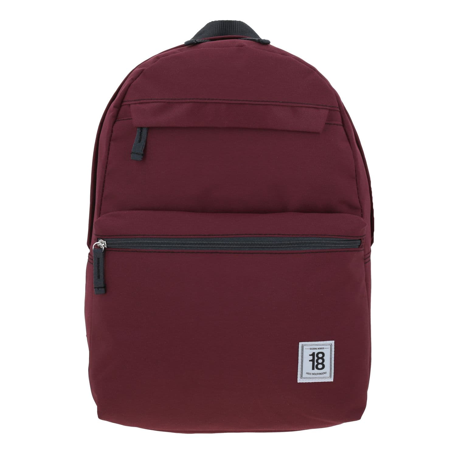 Mochila juvenil magenta 1818 by Chenson con doble bolsillo frontal