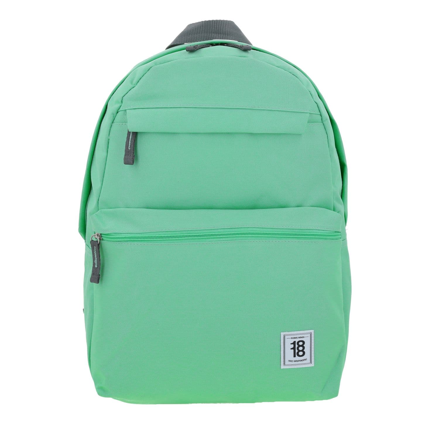 Mochila escolar juvenil turquesa 1818 by Chenson con doble bolsillo frontal