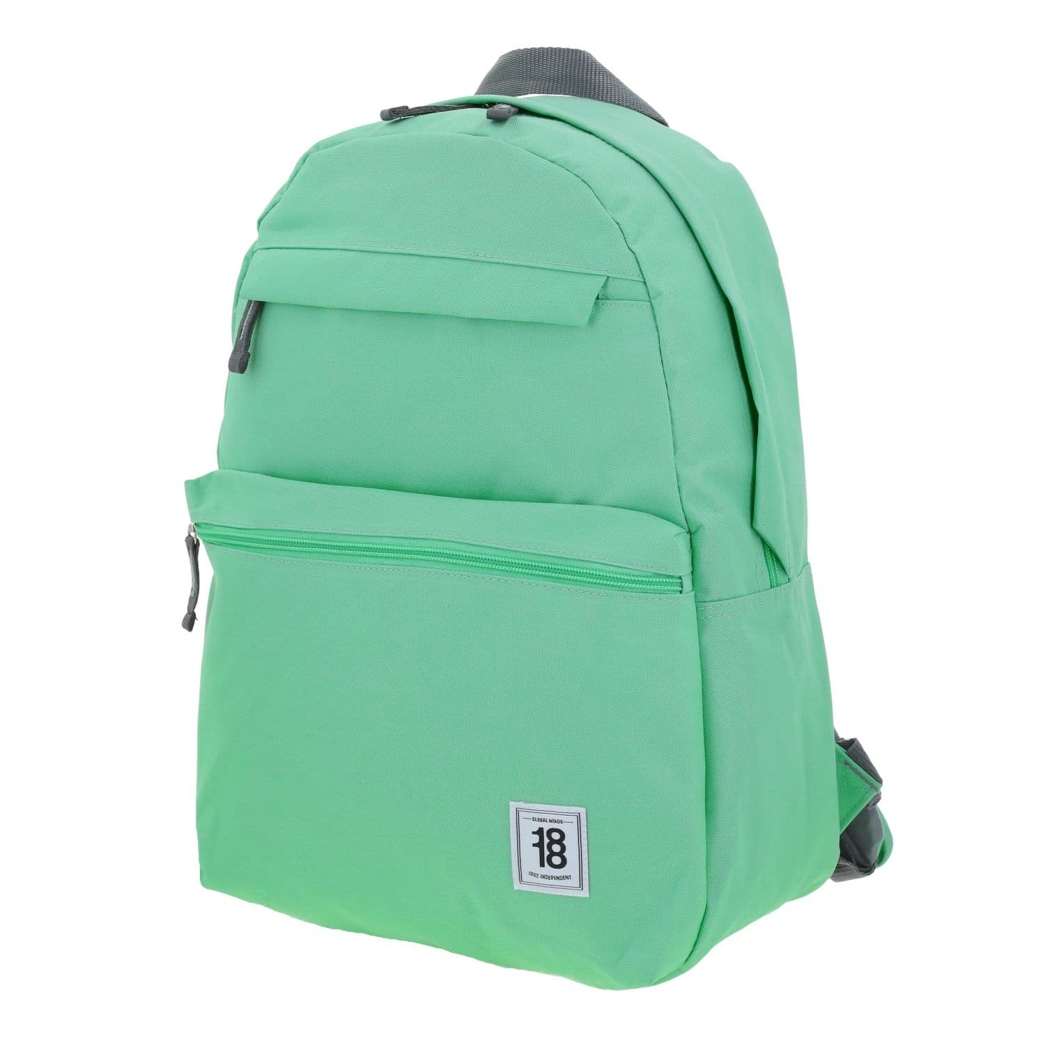 Mochila escolar juvenil turquesa 1818 by Chenson con doble bolsillo frontal 2