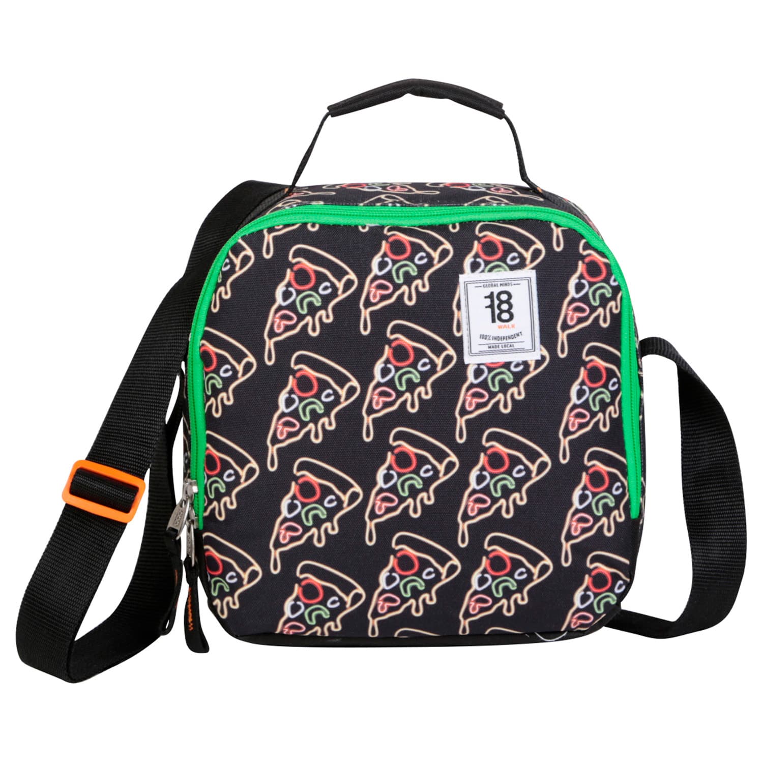 Lonchera escolar térmica 1818 by Chenson color negro - Amplio compartimento