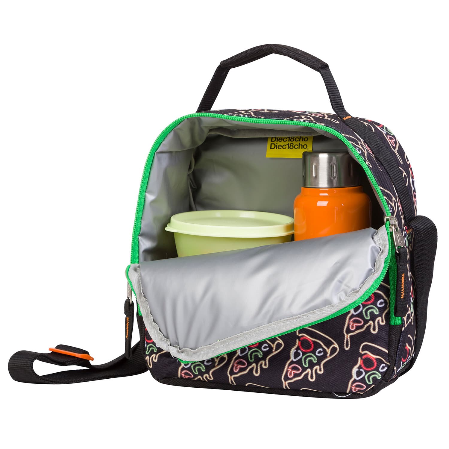 Lonchera escolar térmica 1818 by Chenson color negro - Amplio compartimento 4