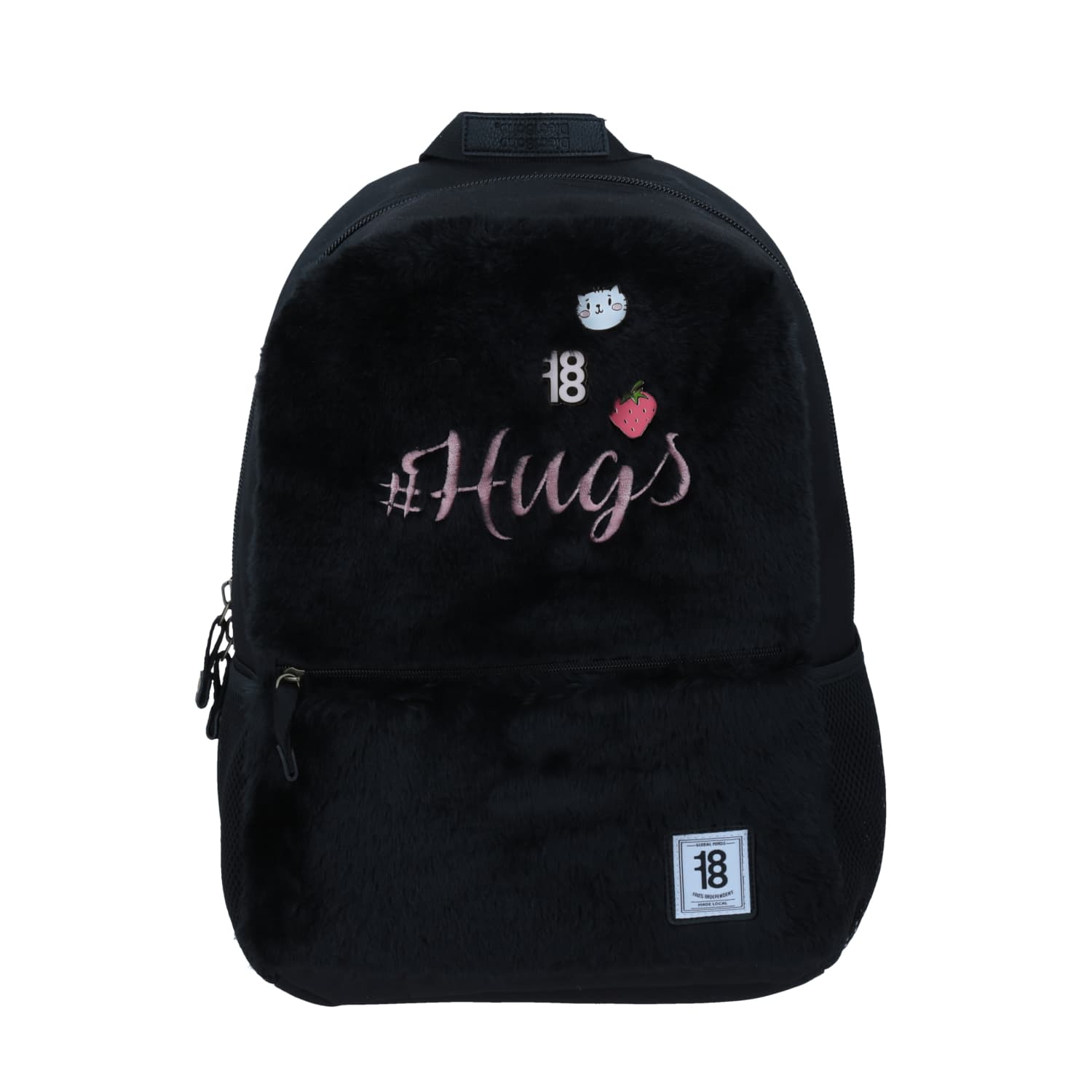 Mochila escolar juvenil 1818 by Chenson negro con porta laptop