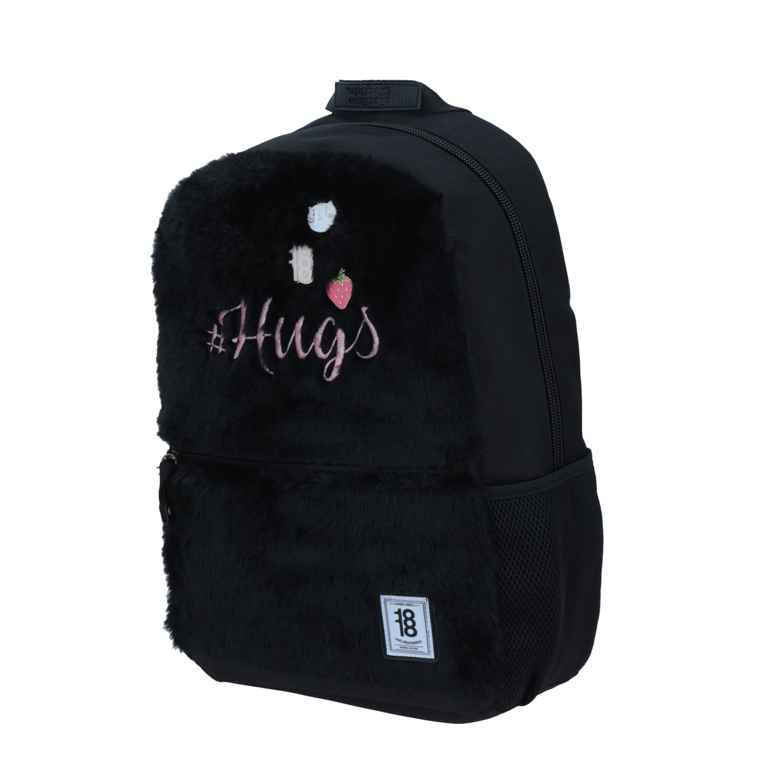 Mochila escolar juvenil 1818 by Chenson negro con porta laptop 2