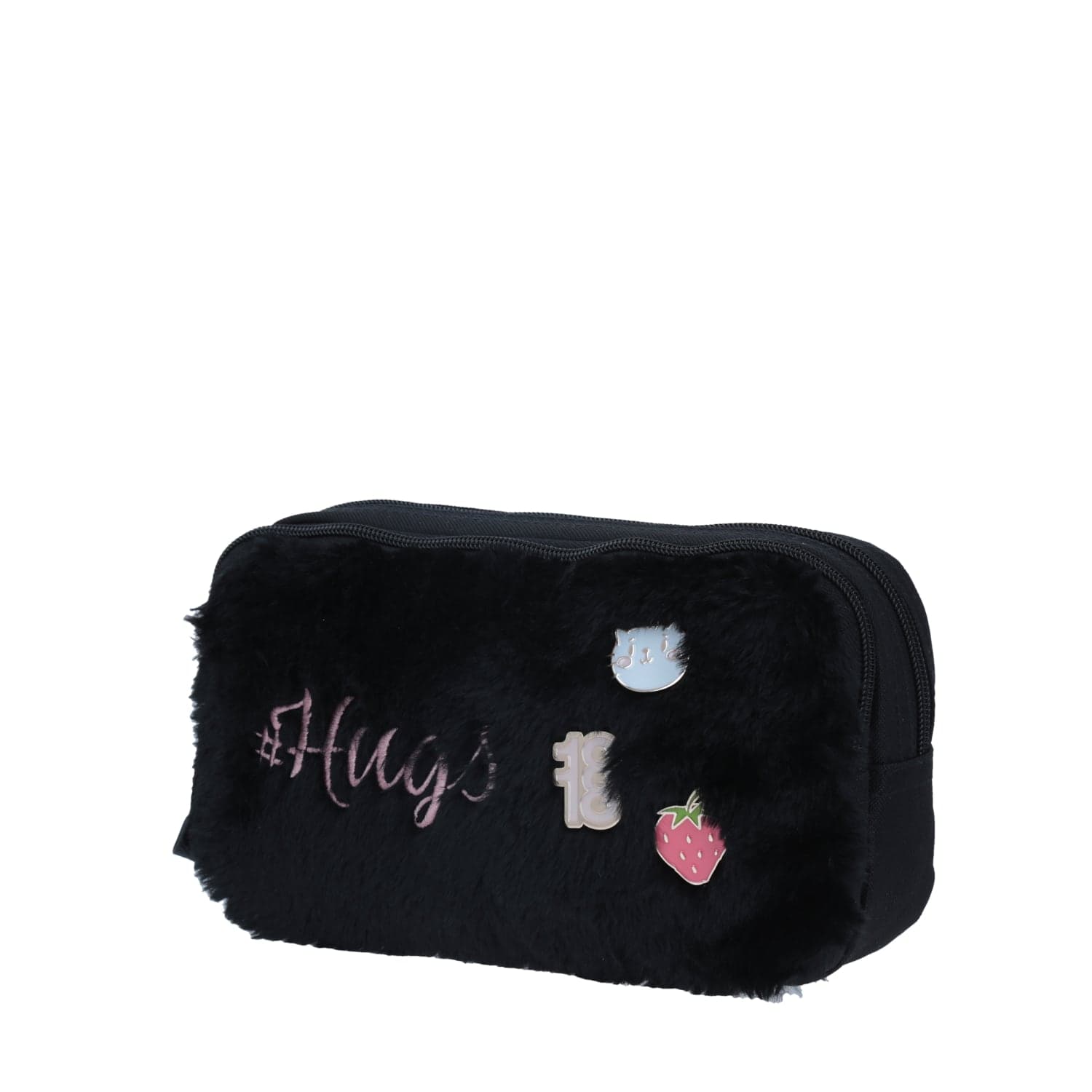 Lapicera escolar 1818 by Chenson negra con doble compartimento 2