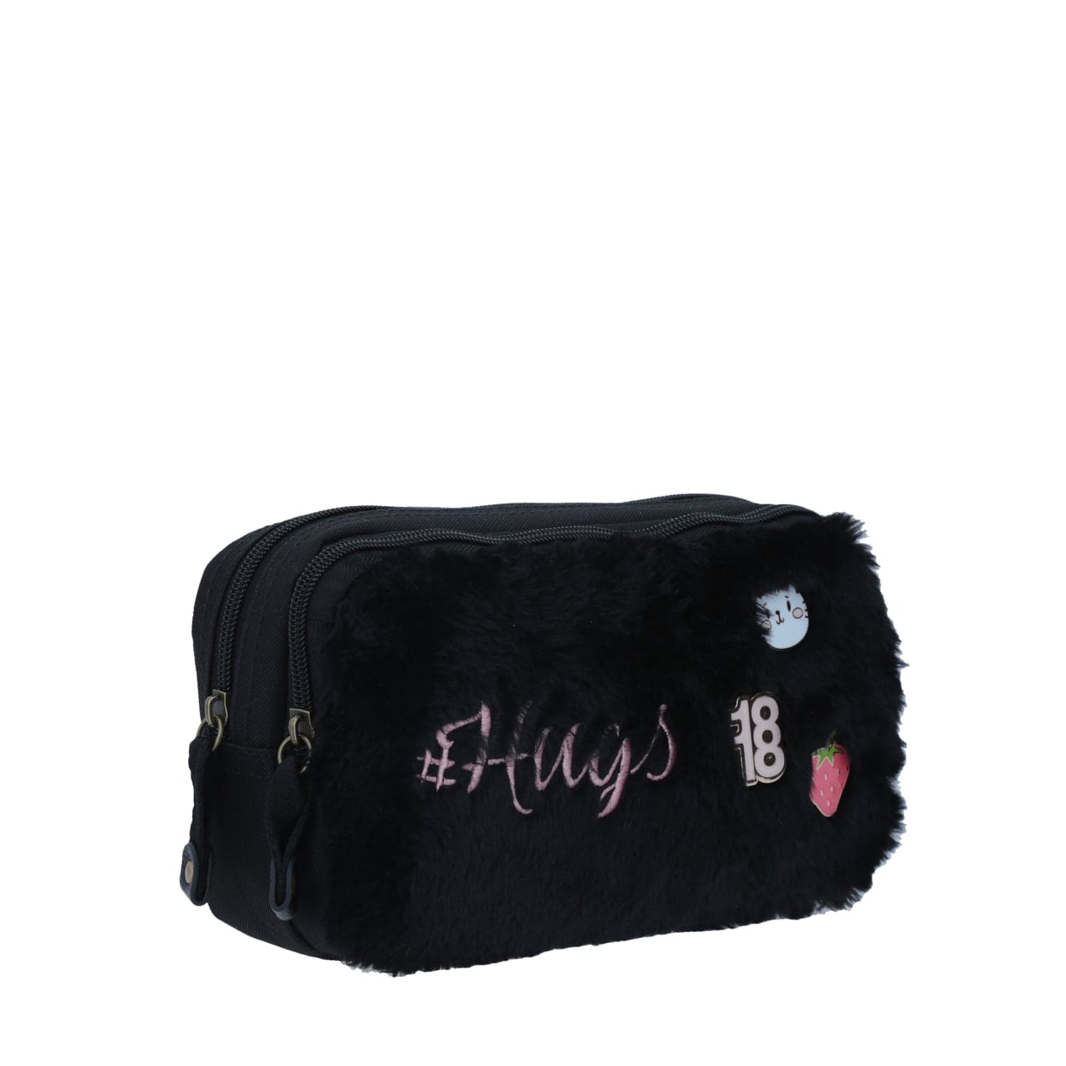 Lapicera escolar 1818 by Chenson negra con doble compartimento 4