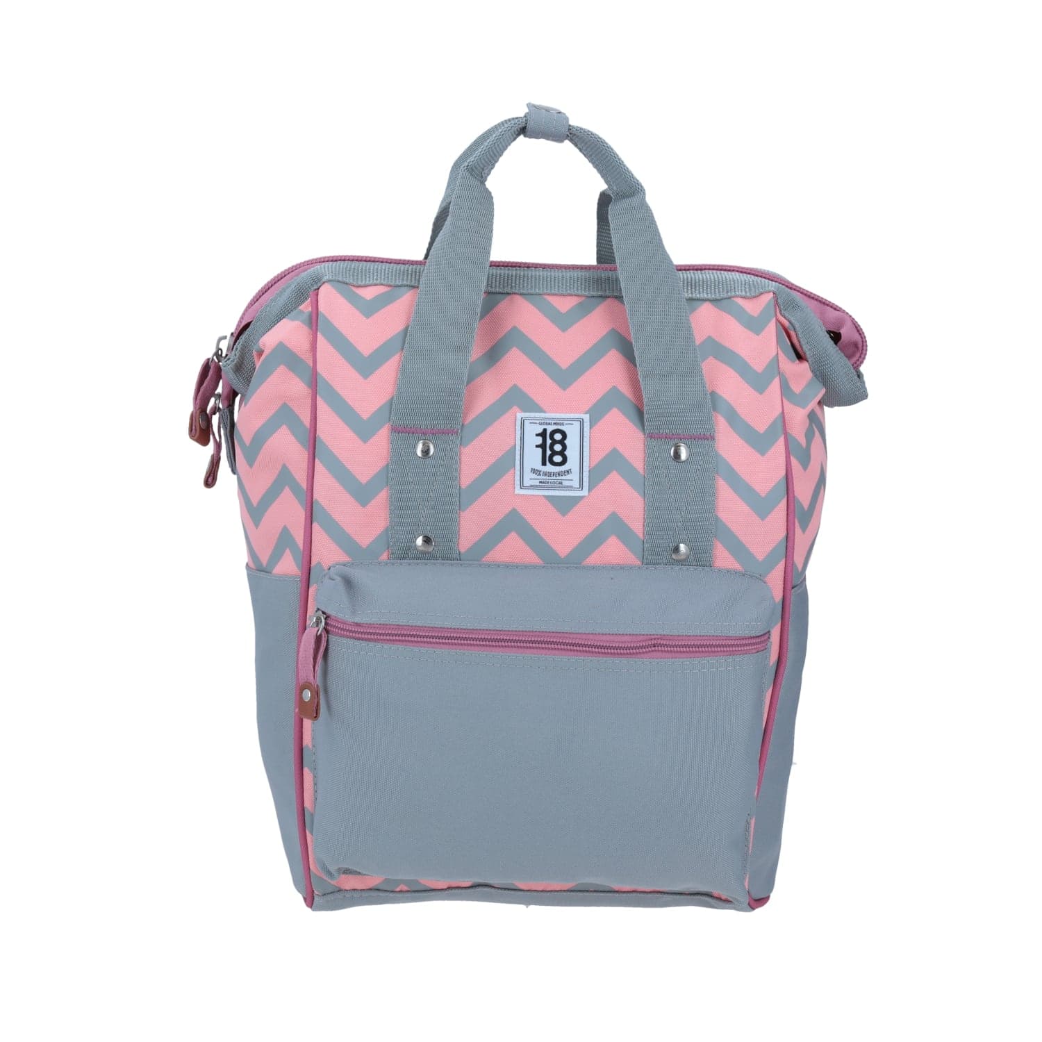 Mochila Escolar Juvenil 1818 by Chenson Gris con Porta Laptop