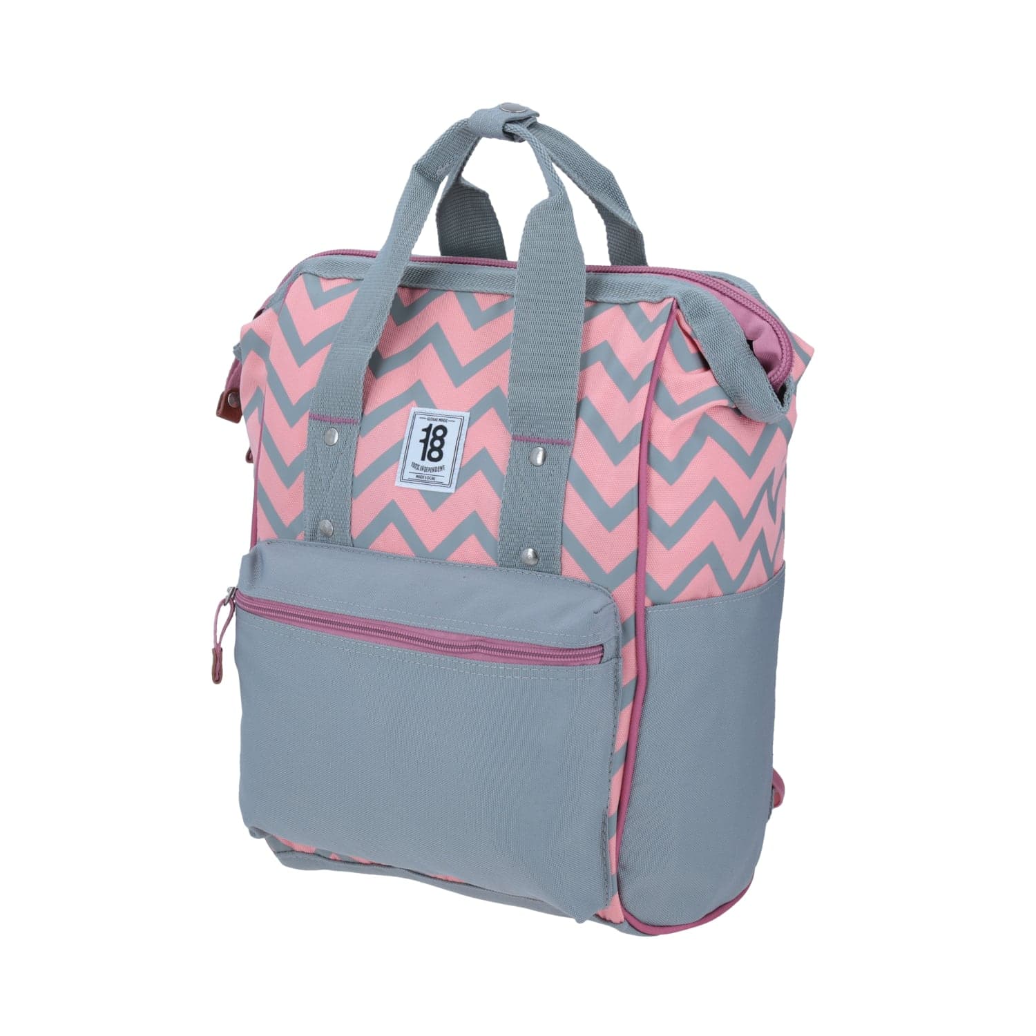 Mochila Escolar Juvenil 1818 by Chenson Gris con Porta Laptop 2