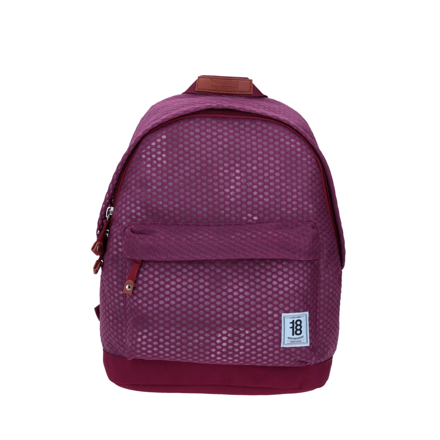 Mochila escolar juvenil 1818 by Chenson magenta con porta laptop