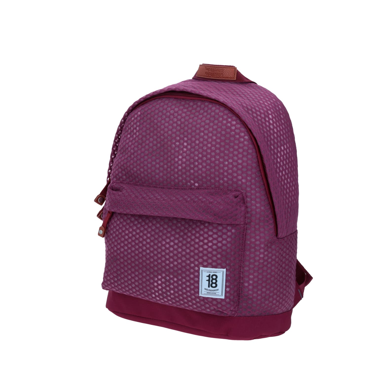 Mochila escolar juvenil 1818 by Chenson magenta con porta laptop 2