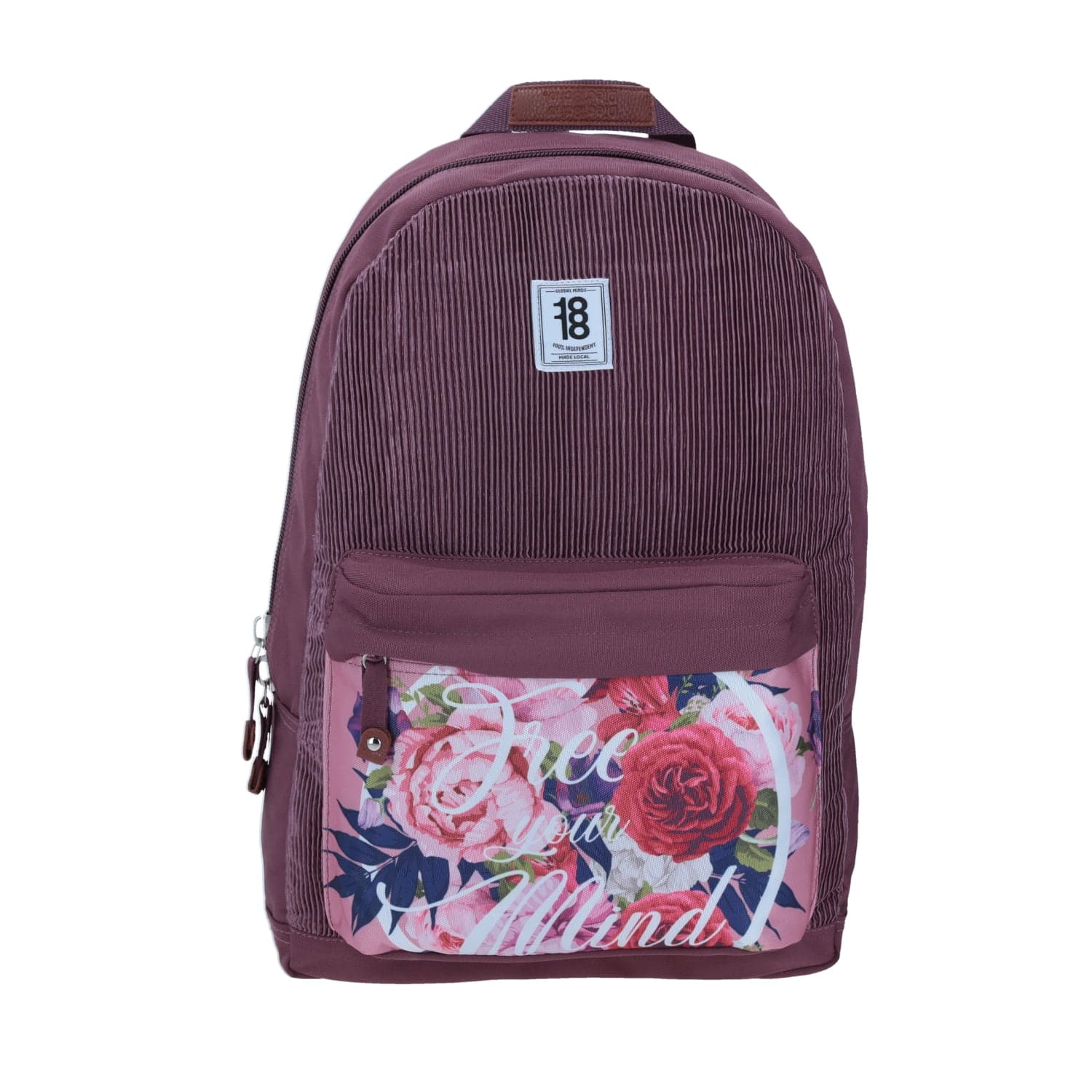 Mochila juvenil rosa 1818 by Chenson con porta laptop y organizador