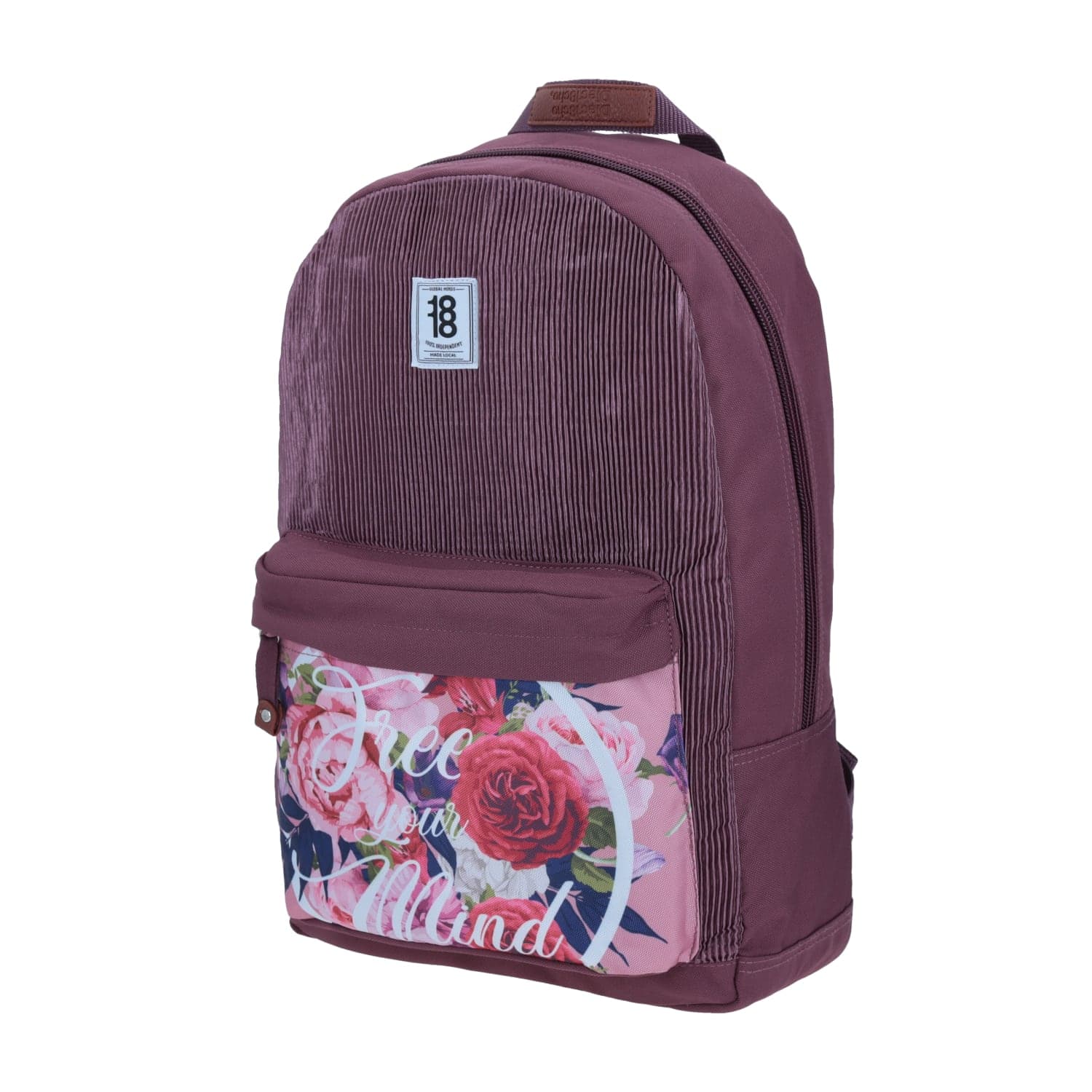 Mochila juvenil rosa 1818 by Chenson con porta laptop y organizador 2