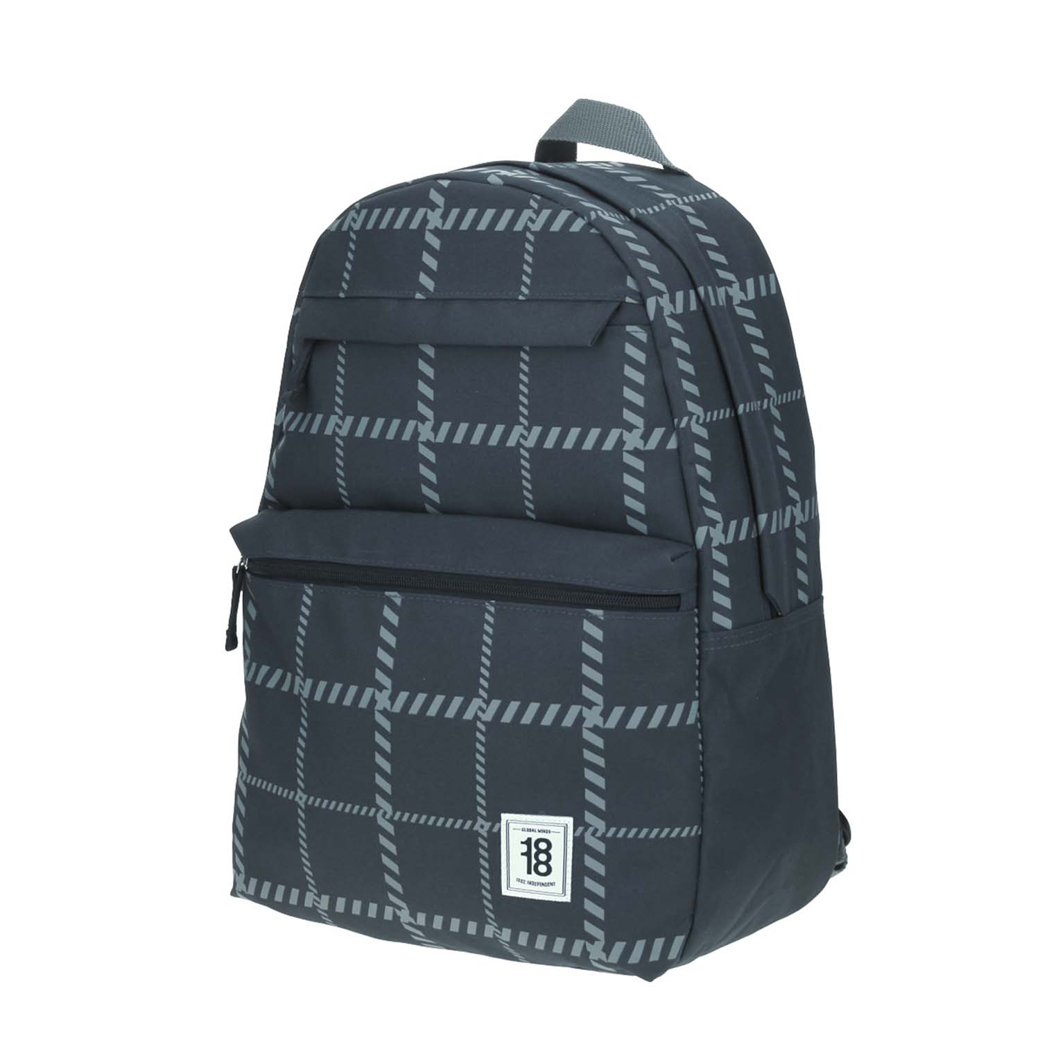 Mochila escolar juvenil 1818 by Chenson gris con amplio compartimento 2