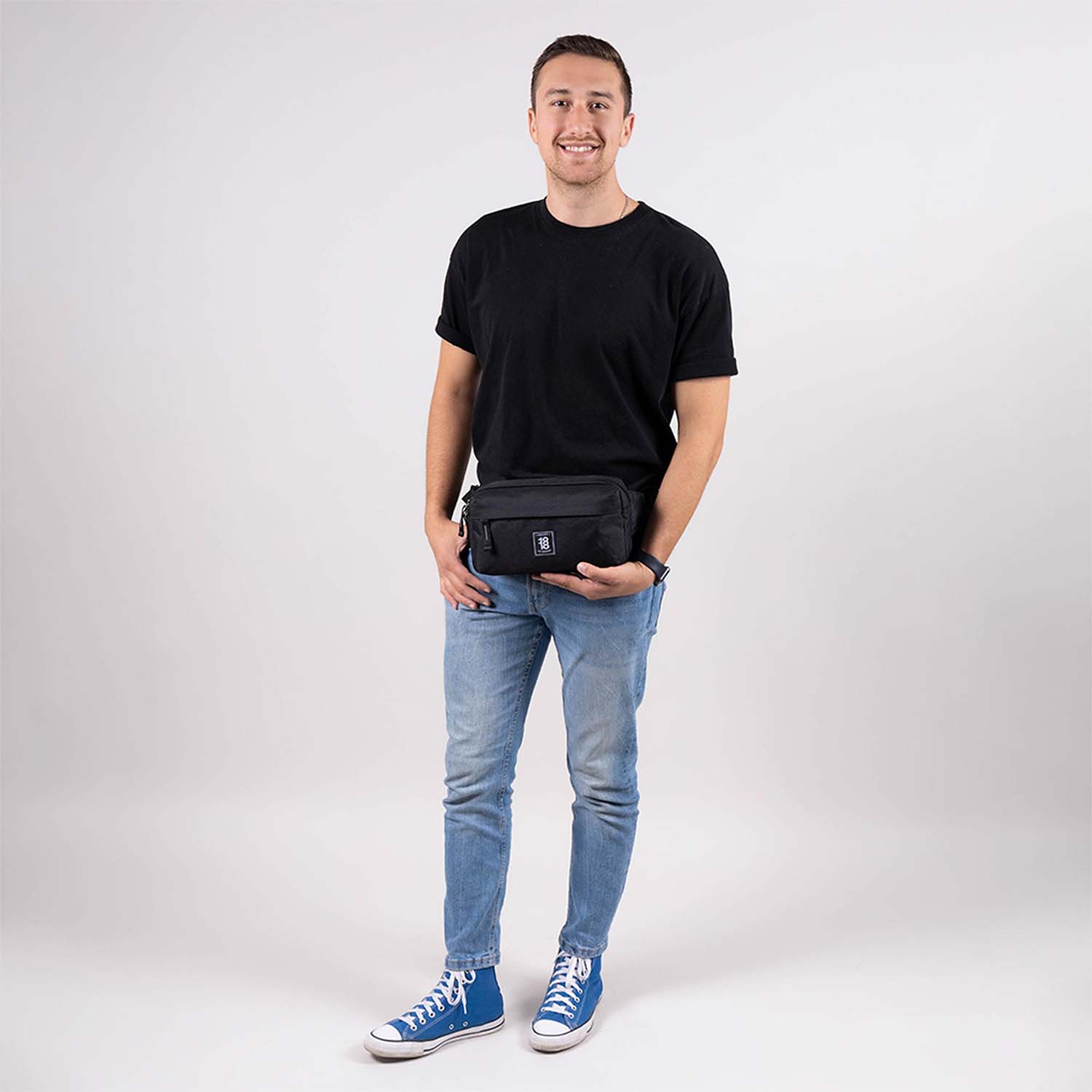 Cangurera negra para dama 1818 by Chenson - Estilo y funcionalidad juvenil - vista 2