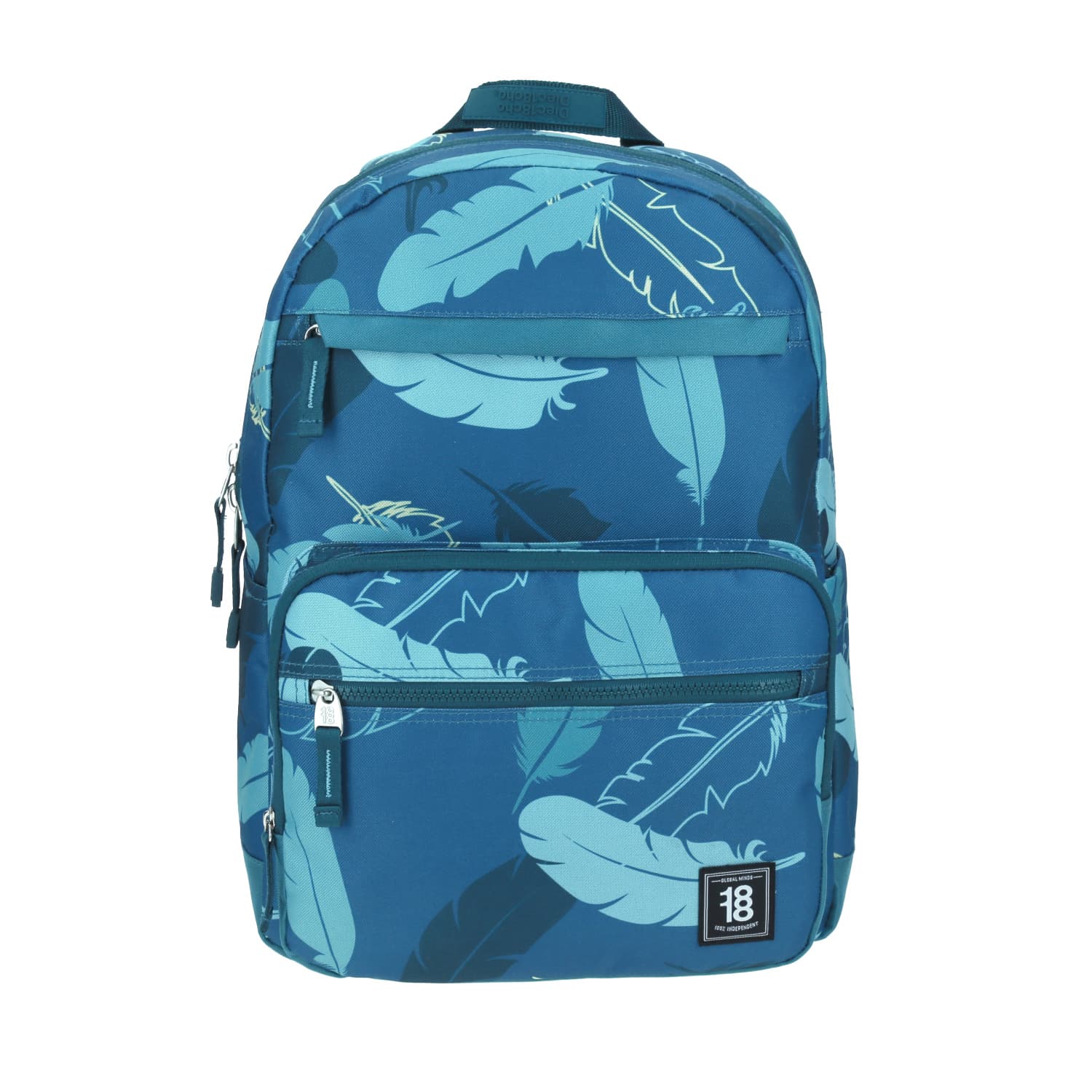 Mochila escolar juvenil 1818 by Chenson verde con amplio compartimento