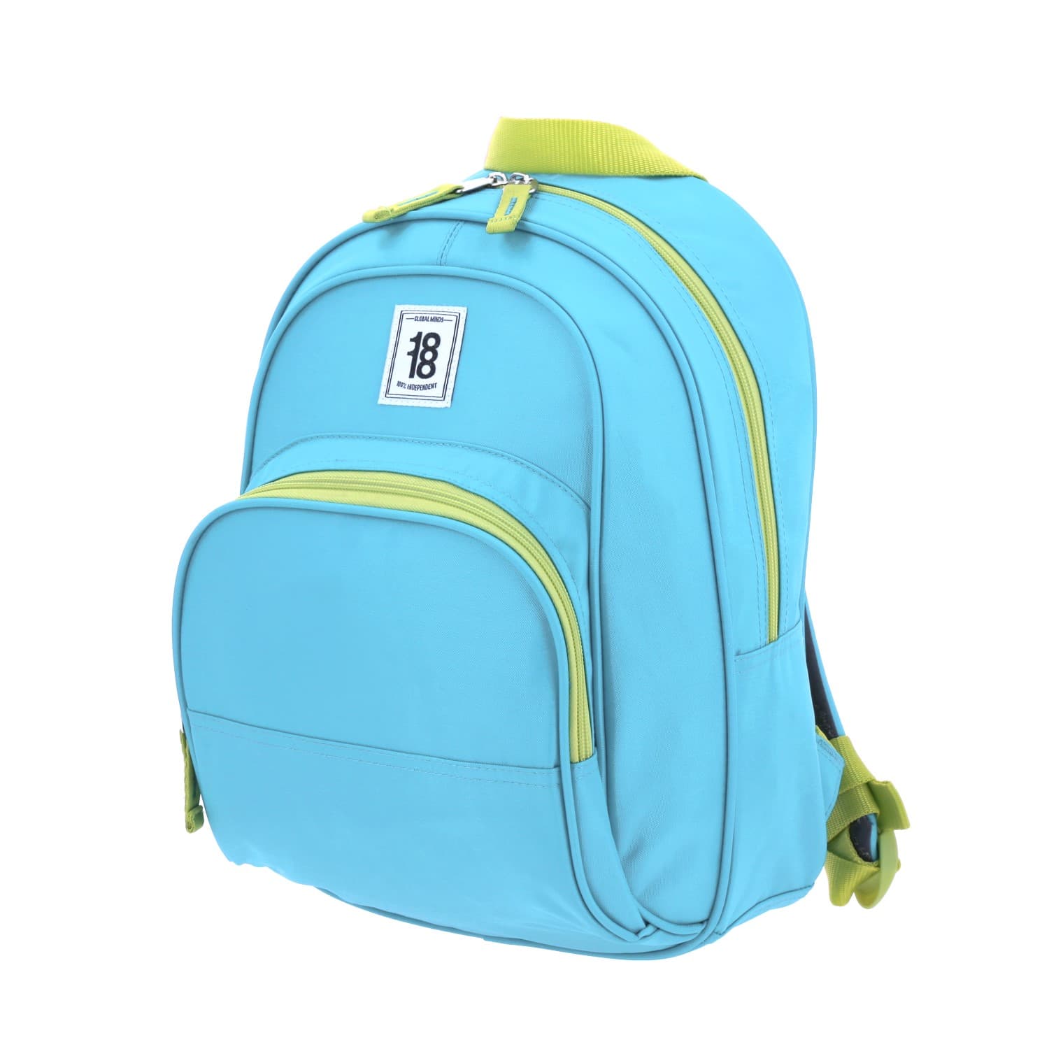 Mochila escolar juvenil 1818 by Chenson turquesa con amplio compartimento 2