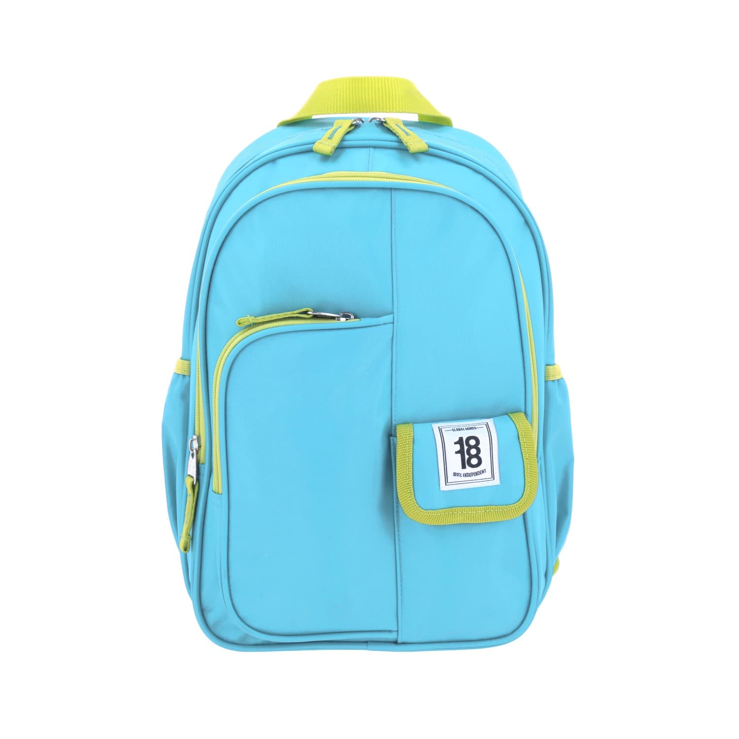 Mochila escolar juvenil 1818 by Chenson turquesa con amplios compartimentos