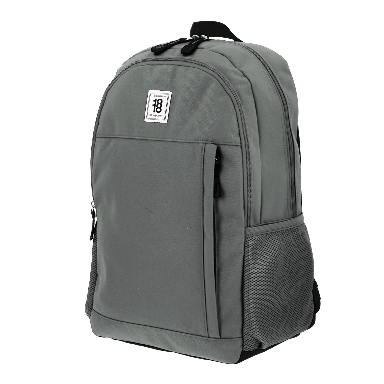 Mochila escolar juvenil 1818 by Chenson Gris con amplio compartimento 2