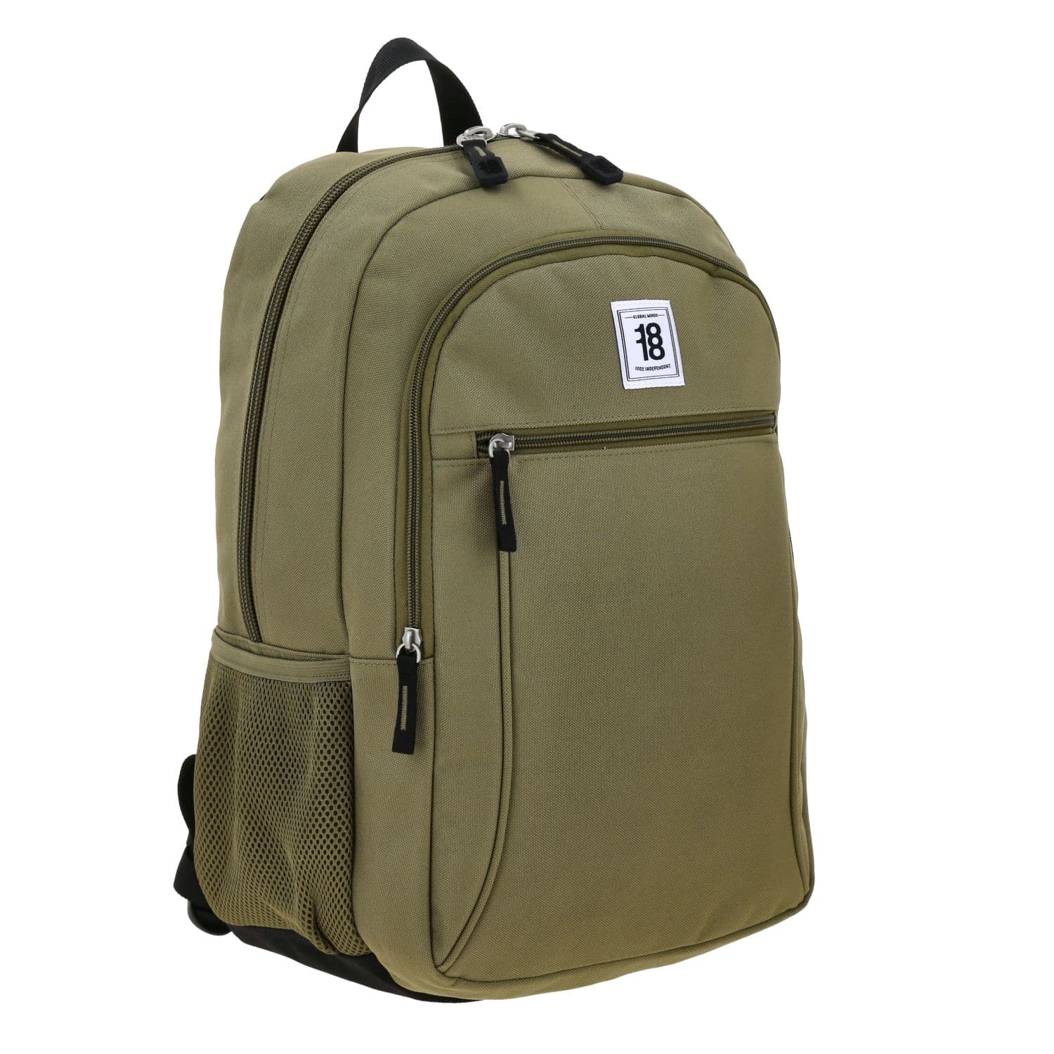 Mochila escolar juvenil 1818 by Chenson Verde Seco con amplio compartimento 5