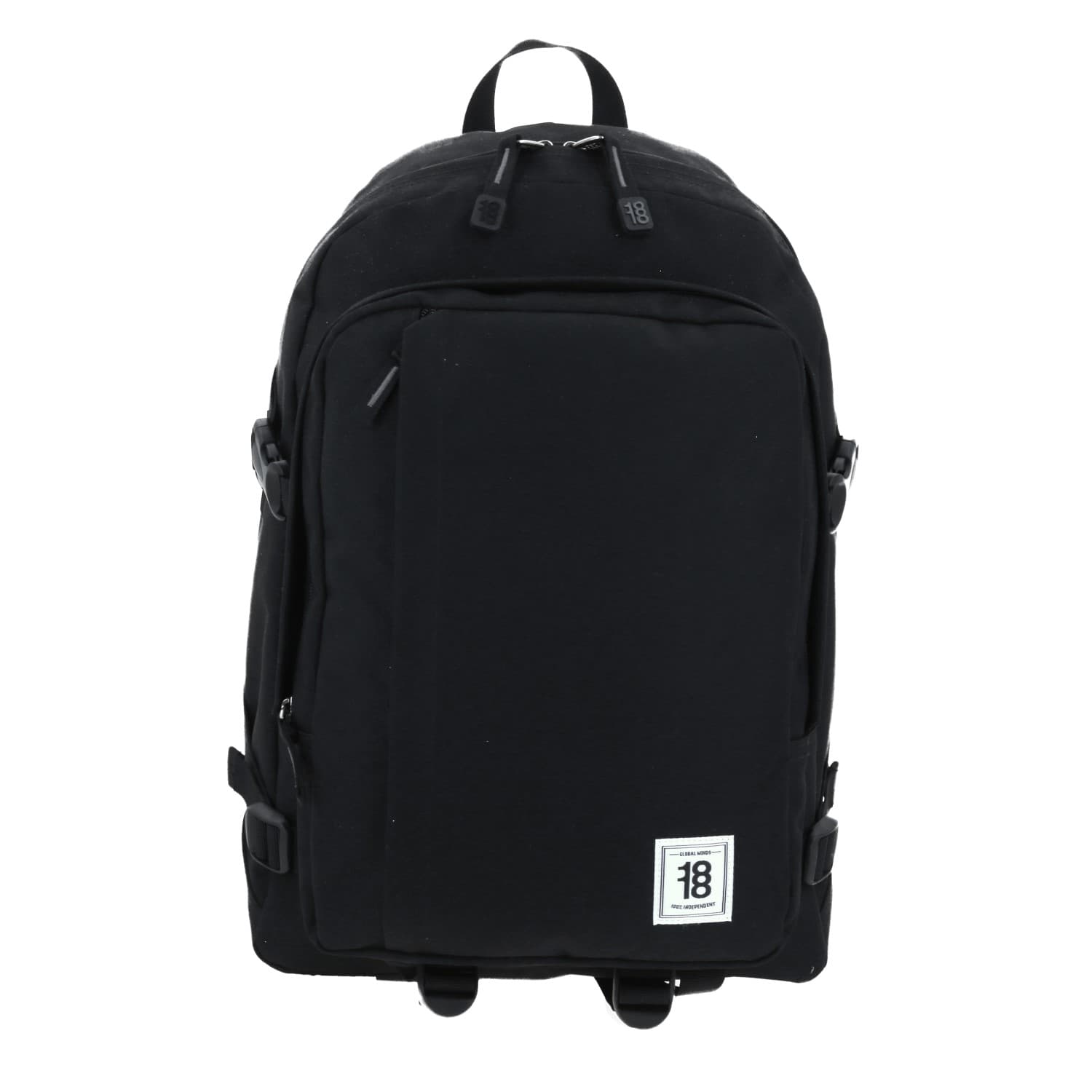 Mochila escolar juvenil 1818 by Chenson color negro con compartimentos