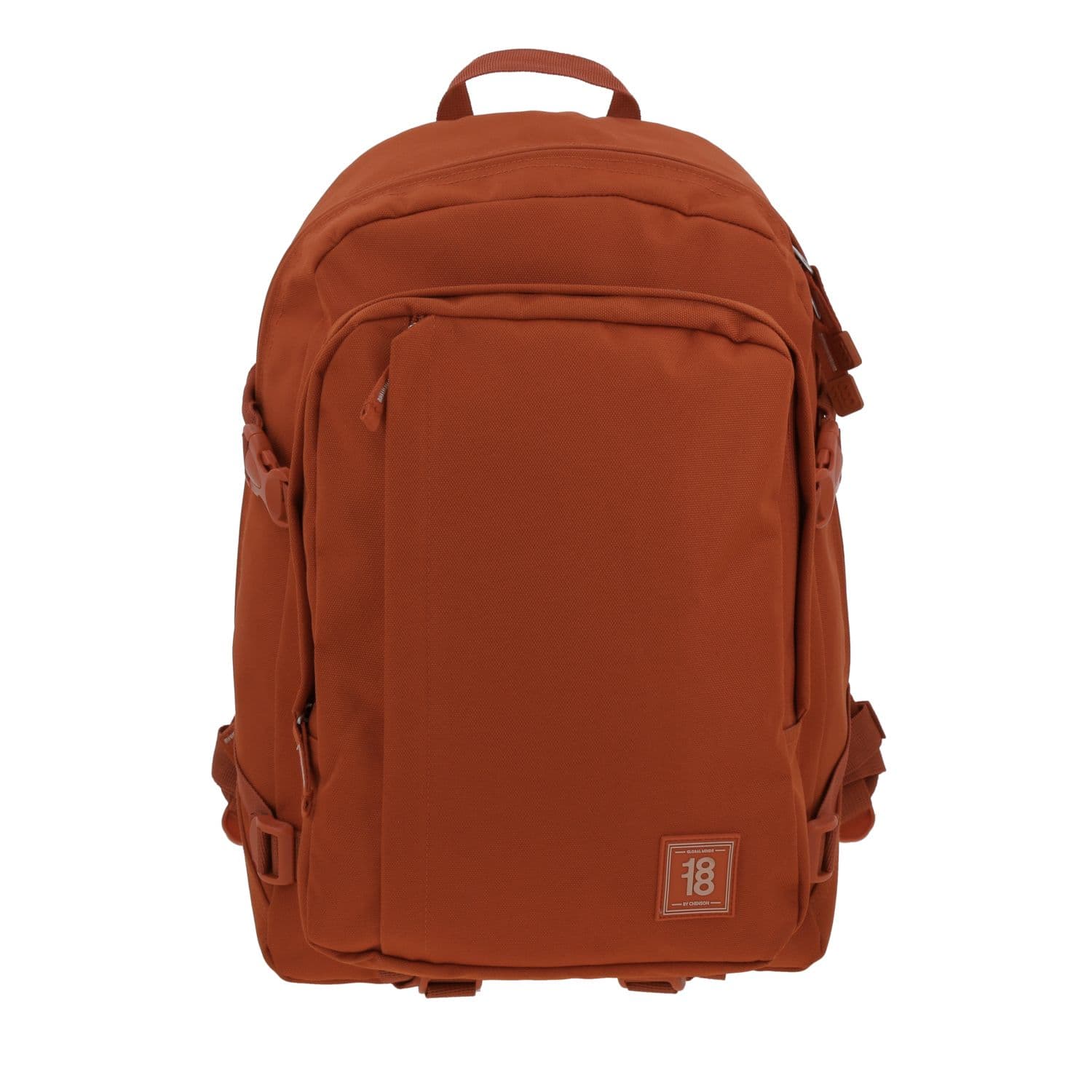 Mochila juvenil 1818 by Chenson en naranja con amplio compartimento