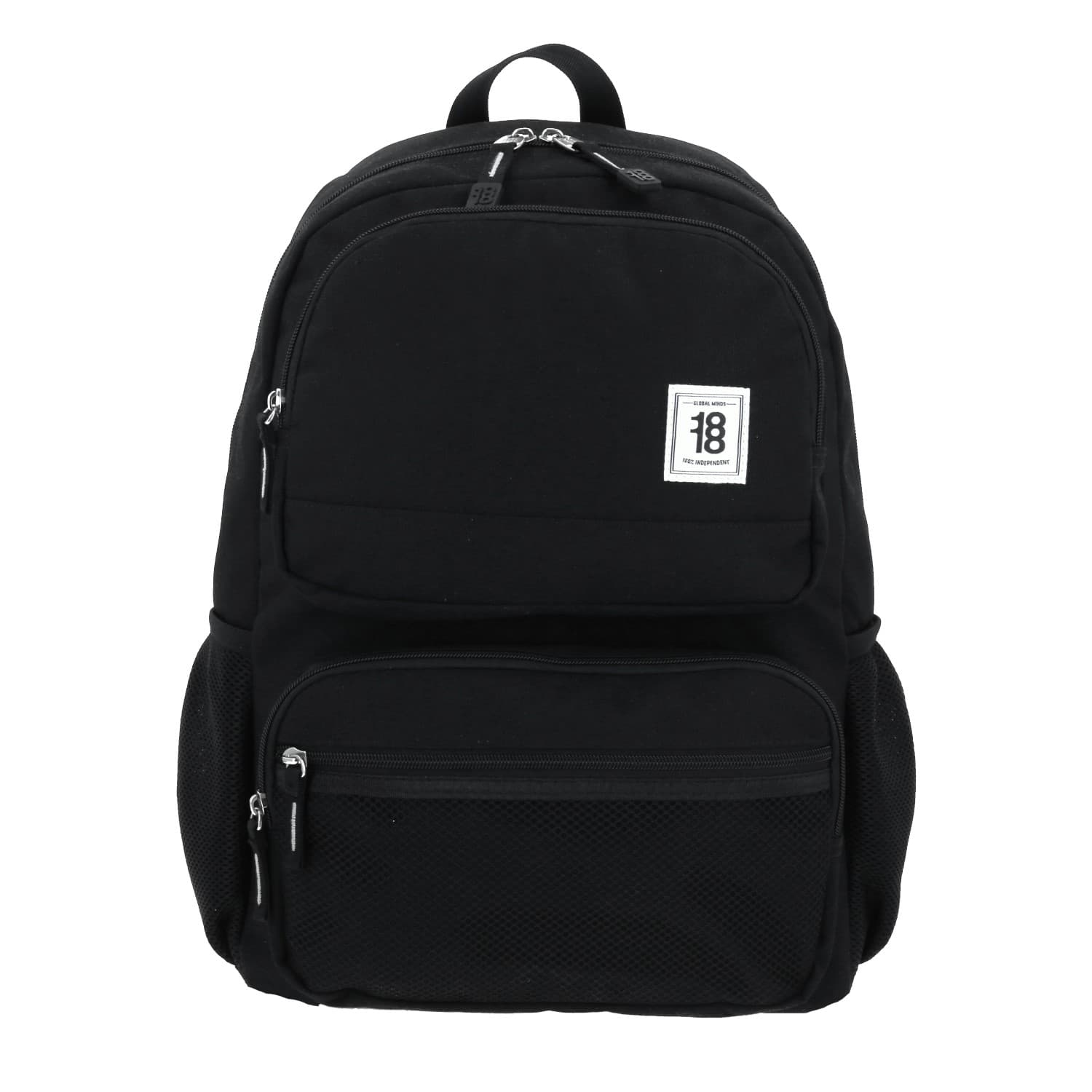 Mochila escolar juvenil 1818 by Chenson color negro con amplio espacio