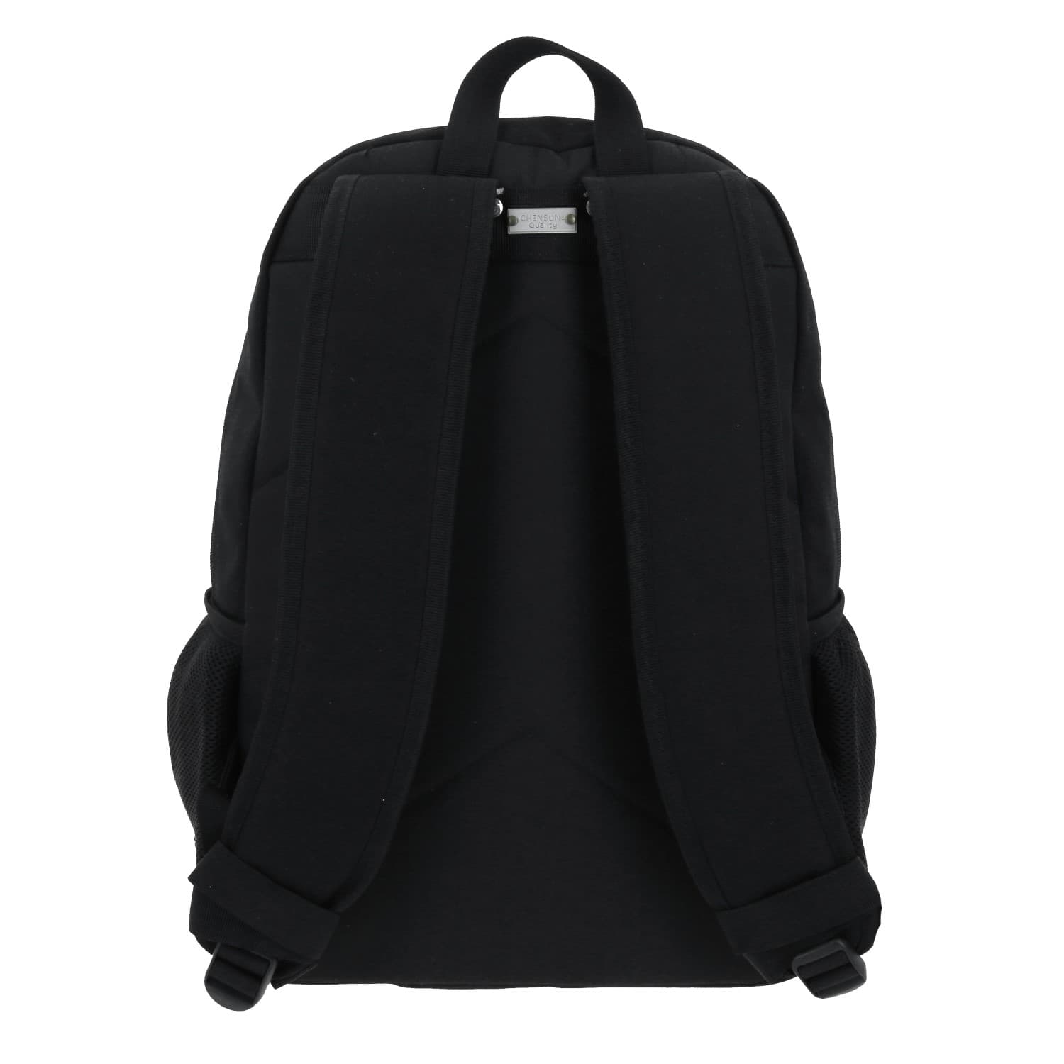 Mochila escolar juvenil 1818 by Chenson color negro con amplio espacio 4