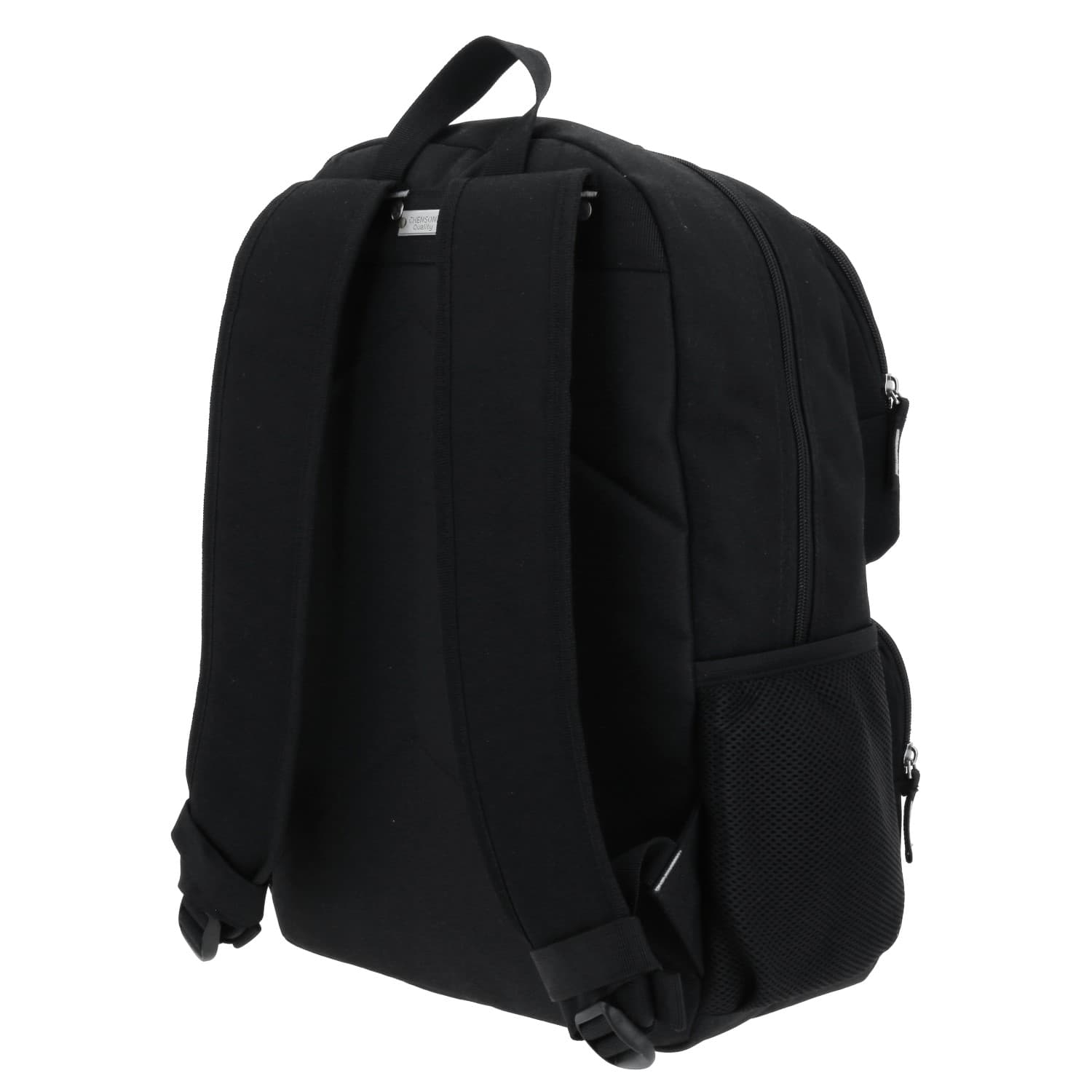 Mochila escolar juvenil 1818 by Chenson color negro con amplio espacio 5