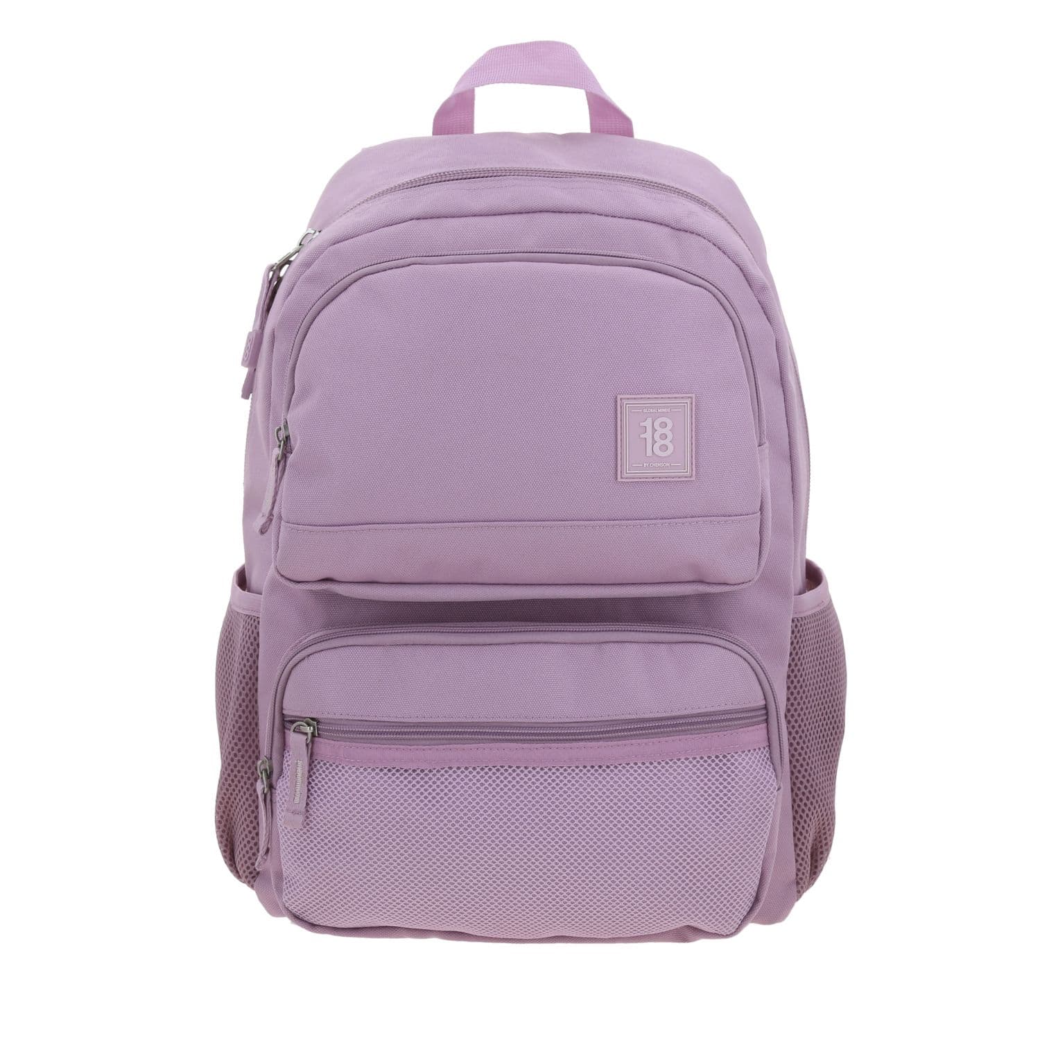 Mochila escolar juvenil 1818 by Chenson rosa con amplio espacio y estilo