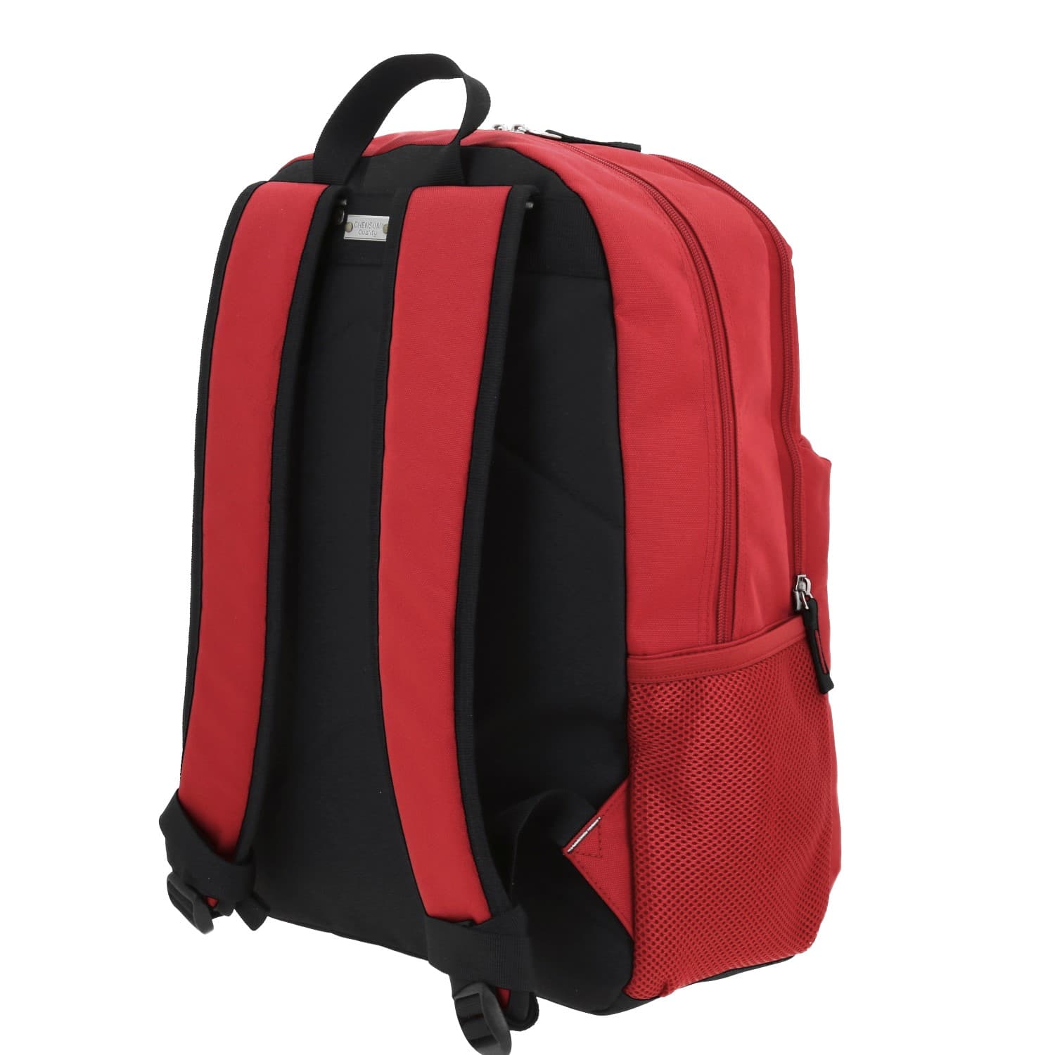 Mochila escolar juvenil 1818 by Chenson en color rojo con amplio espacio 5