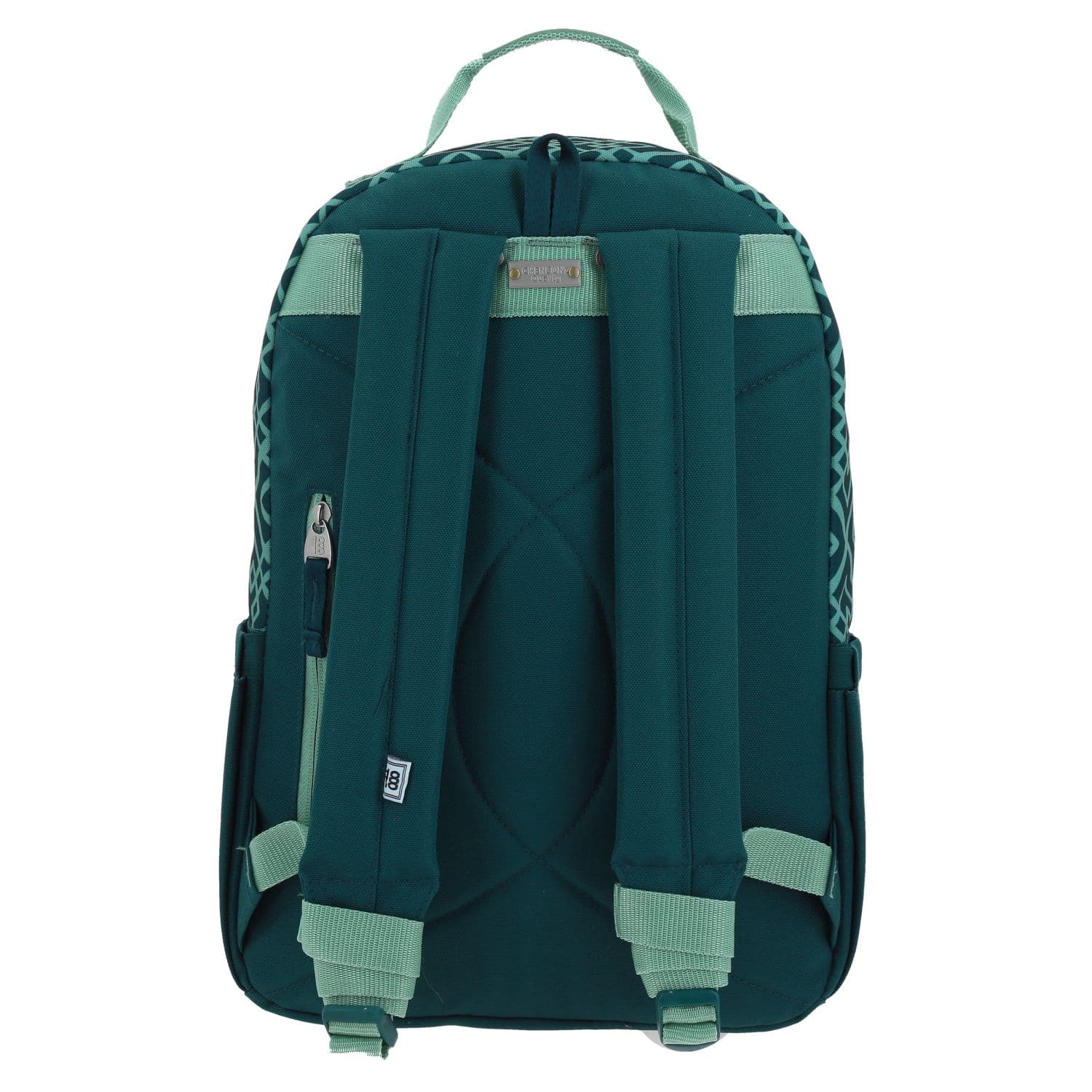 Mochila escolar juvenil 1818 by Chenson verde con amplia funcionalidad 4