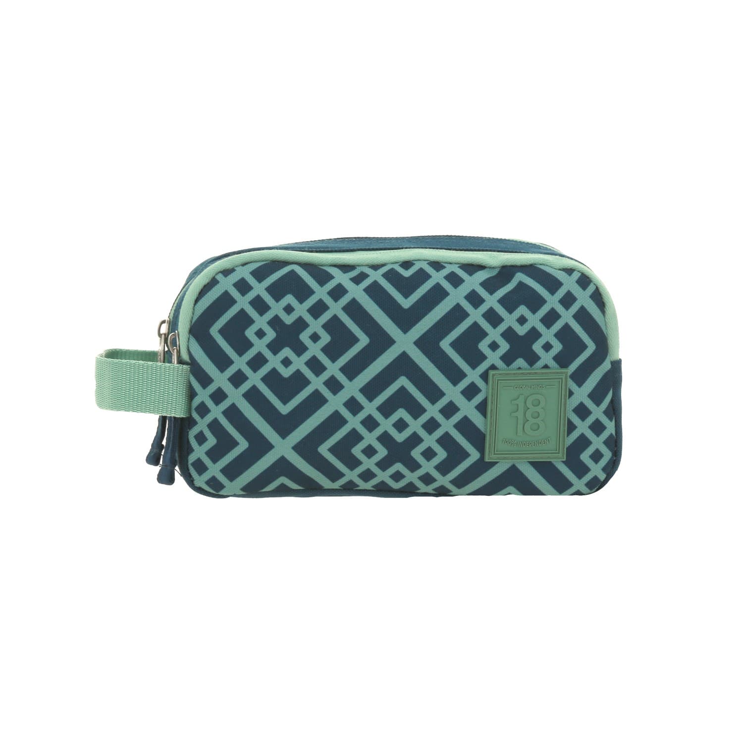 Lapicera escolar verde 1818 by Chenson - Doble compartimento funcional