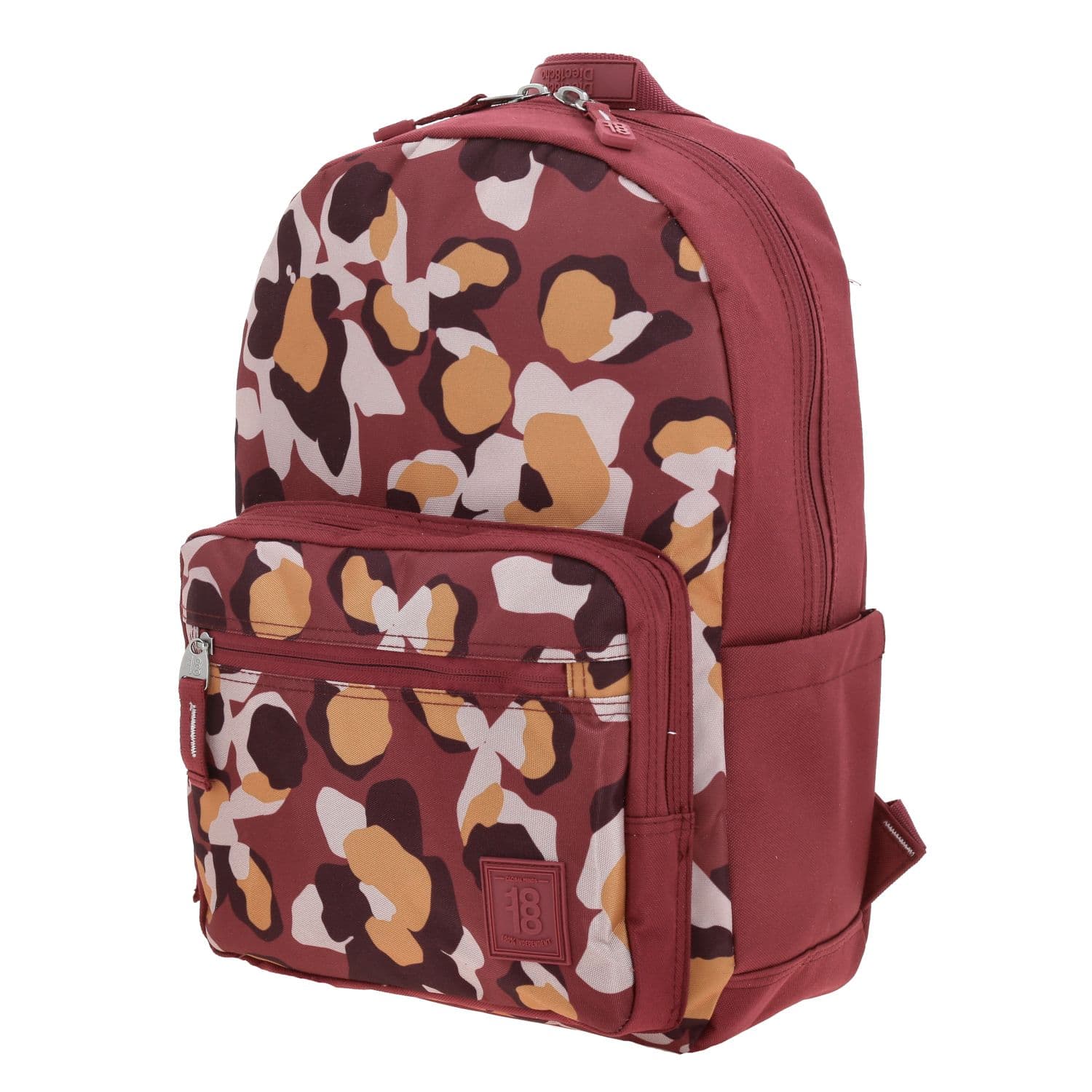 Mochila escolar magenta 1818 by Chenson para jóvenes con porta laptop 2