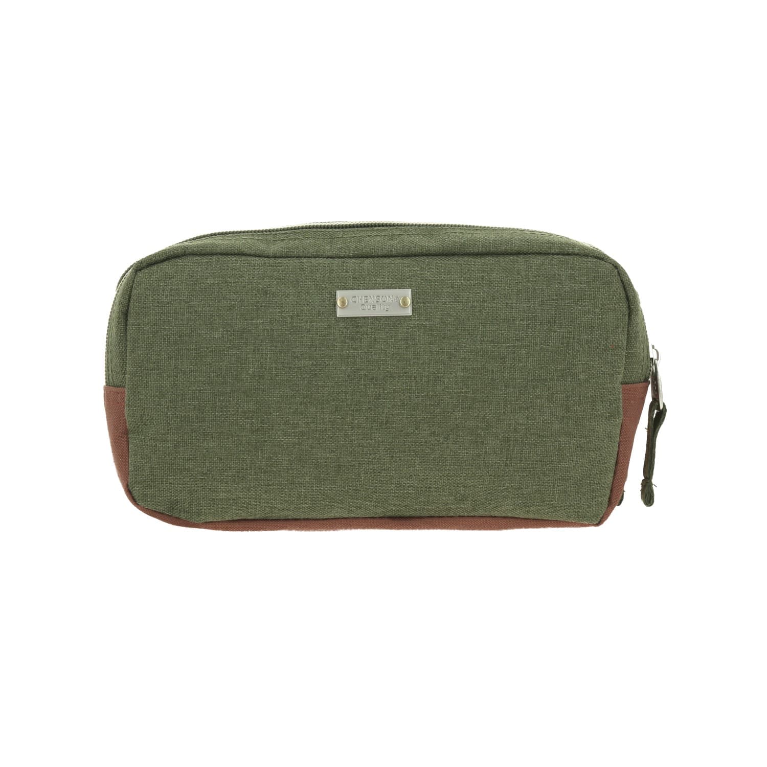 Lapicera juvenil 1818 by Chenson verde seco con doble compartimento 4