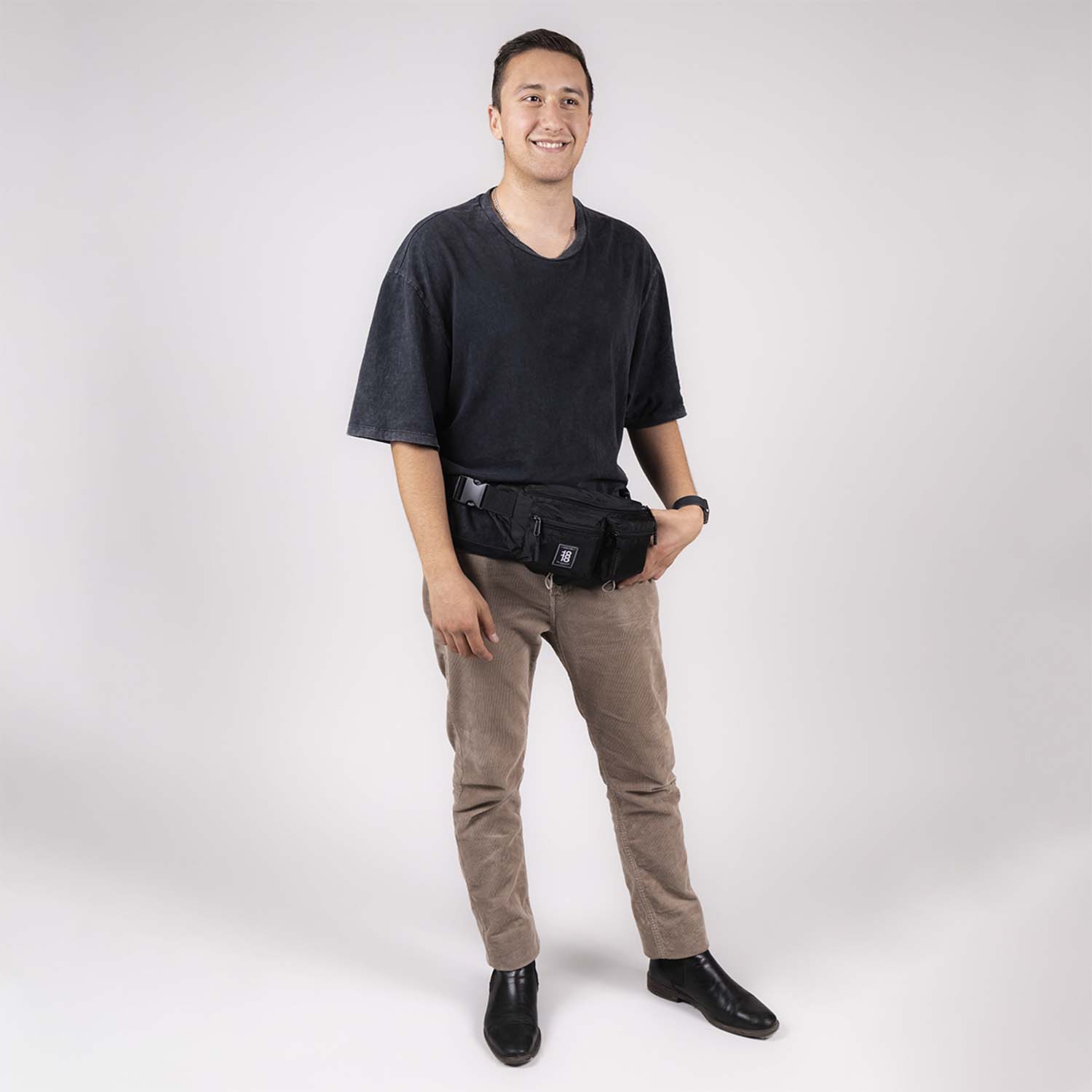 Cangurera negra para dama 1818 by Chenson - Estilo y funcionalidad juvenil - vista 2