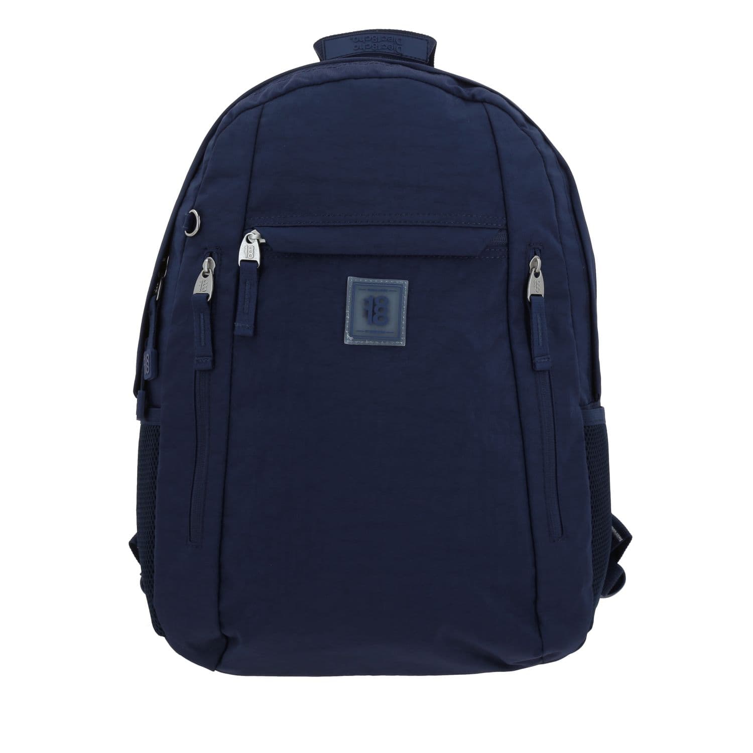 Mochila escolar juvenil 1818 by Chenson azul marino con múltiples compartimentos