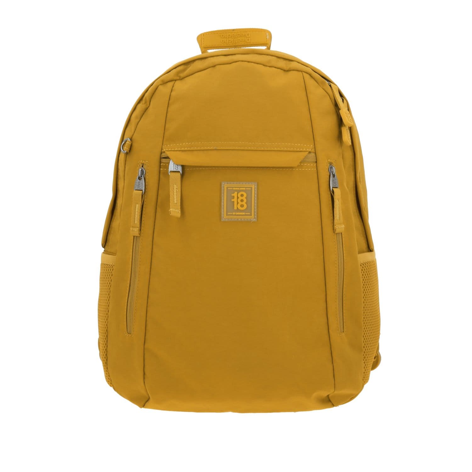 Mochila escolar juvenil 1818 by Chenson color amarillo - Estilo y funcionalidad