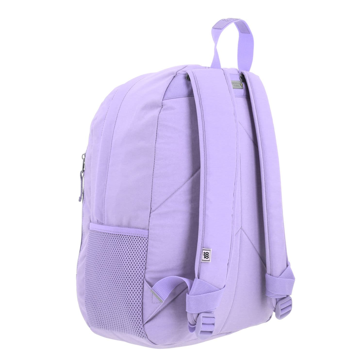 Mochila escolar juvenil 1818 by Chenson violeta con múltiples compartimentos 3