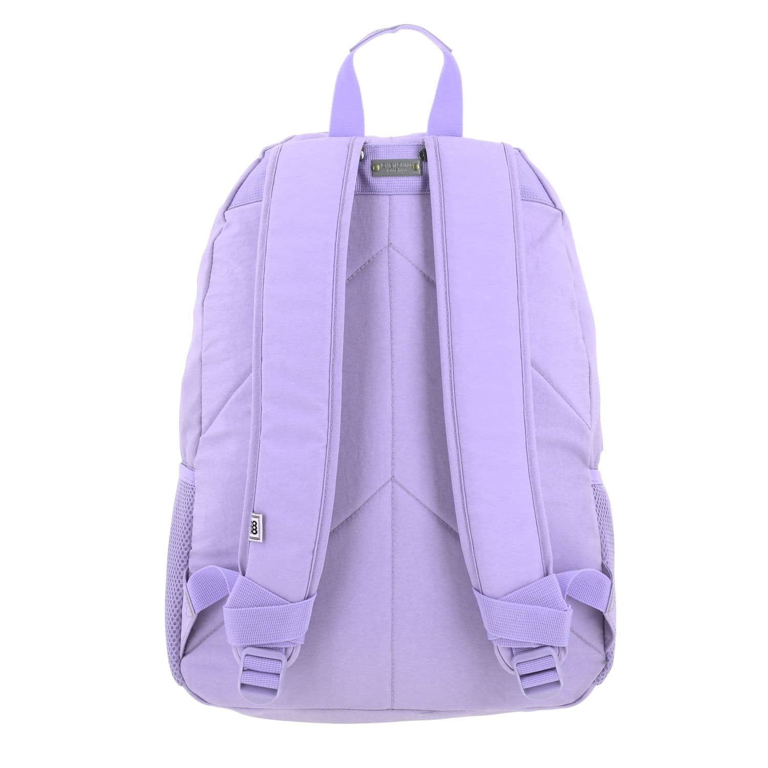 Mochila escolar juvenil 1818 by Chenson violeta con múltiples compartimentos 4