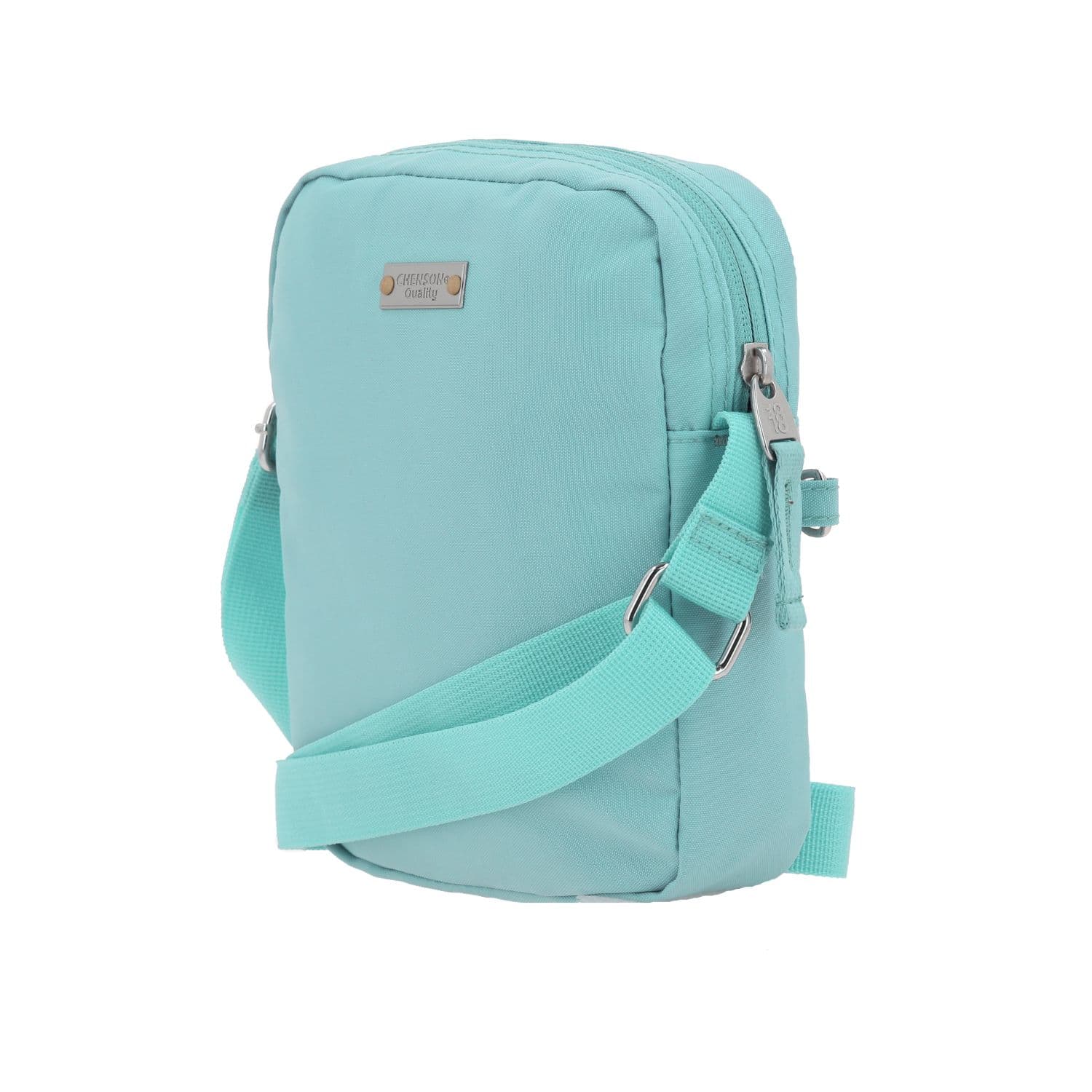 Bolsa de Lado 1818 by Chenson Turquesa Juvenil con Múltiples Bolsillos 5
