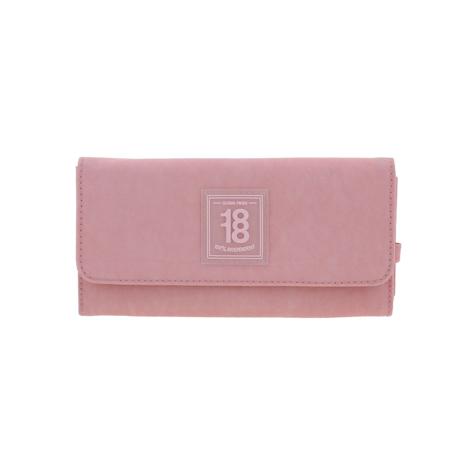 Cartera juvenil rosa 1818 by Chenson con múltiples compartimentos