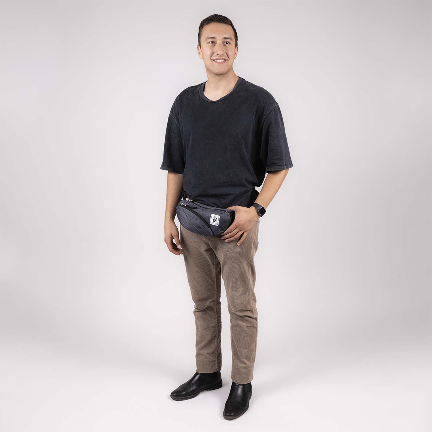 Cangurera gris para dama 1818 by Chenson - Estilo y funcionalidad juvenil - vista 2