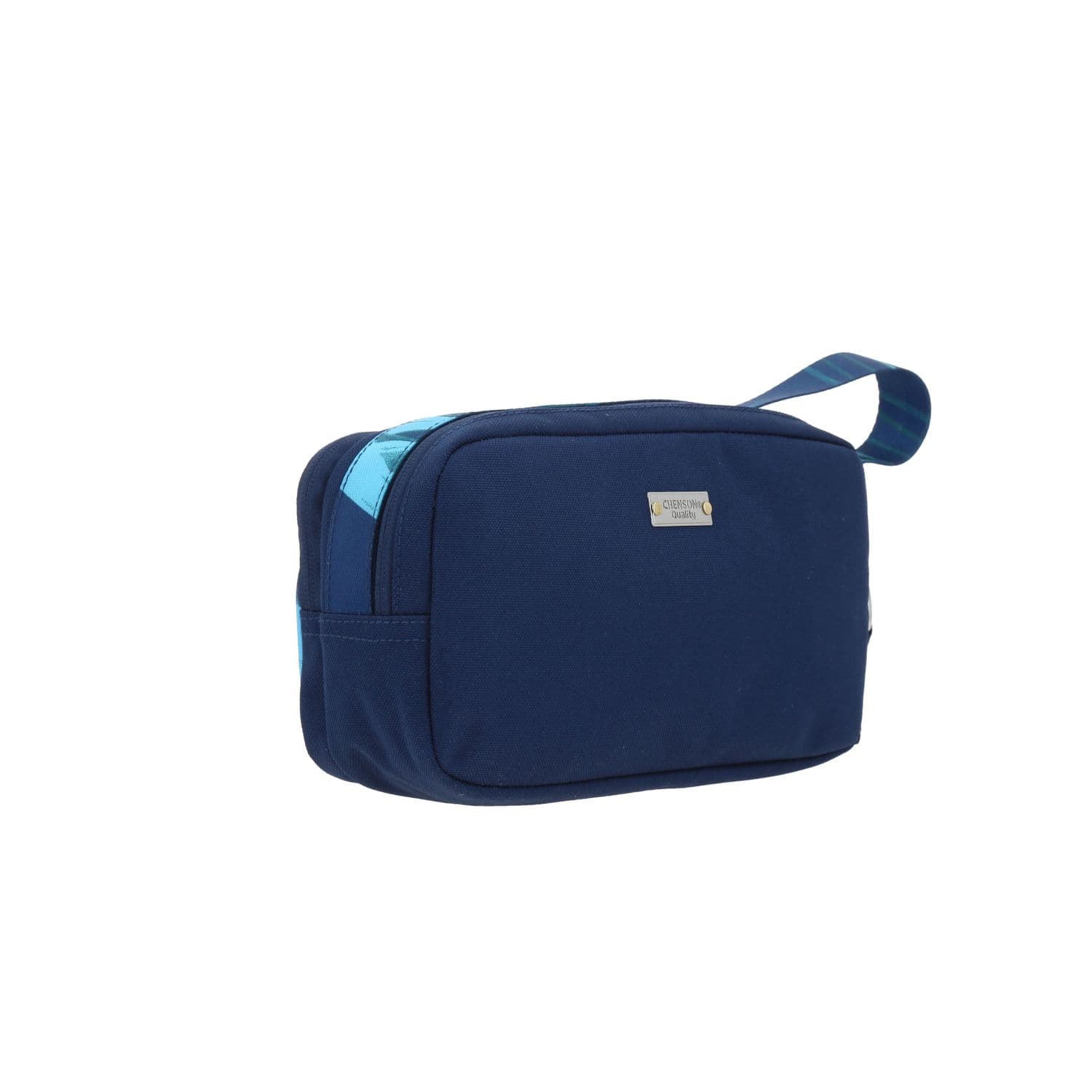 Lapicera escolar azul 1818 by Chenson con doble bolsillo y asa de mano 3