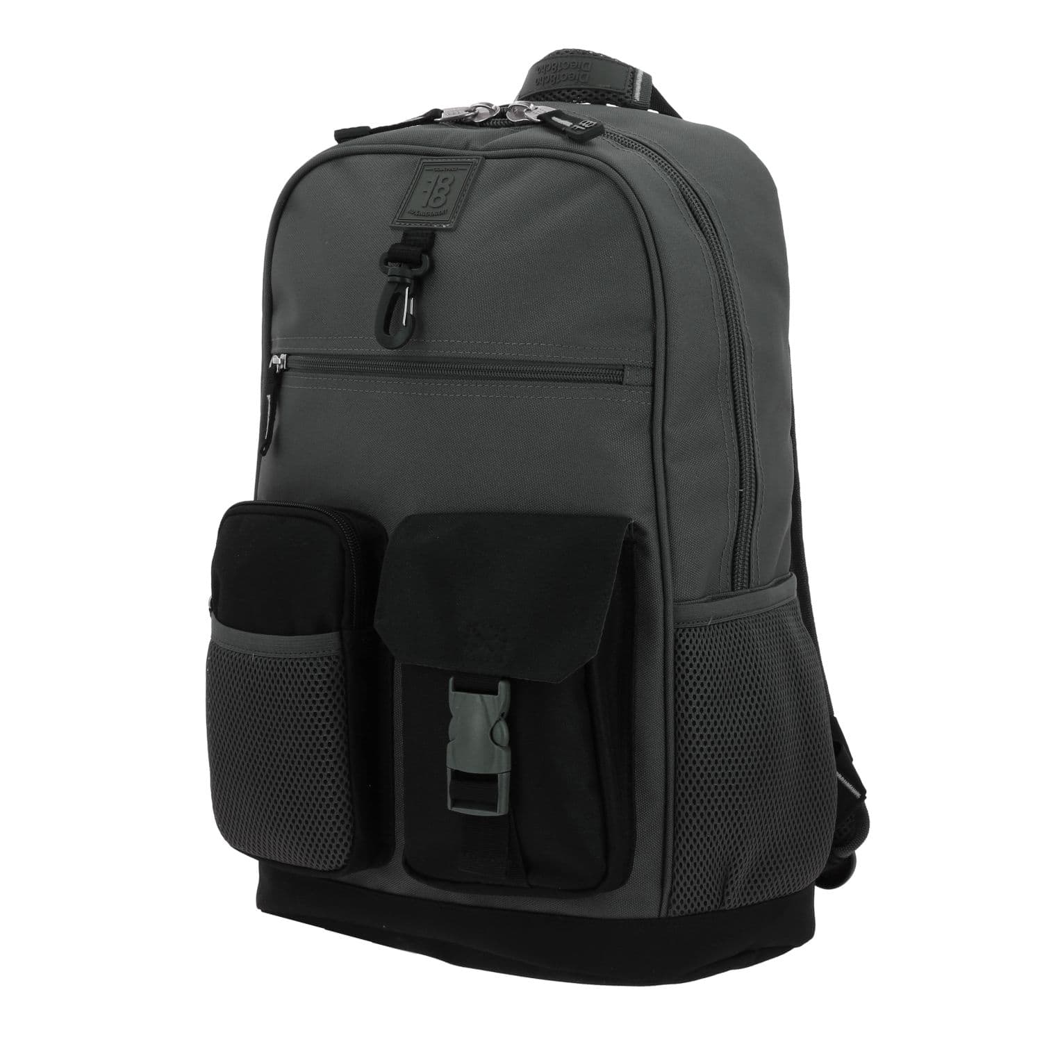 Mochila escolar juvenil 1818 by Chenson gris con amplio compartimento 2