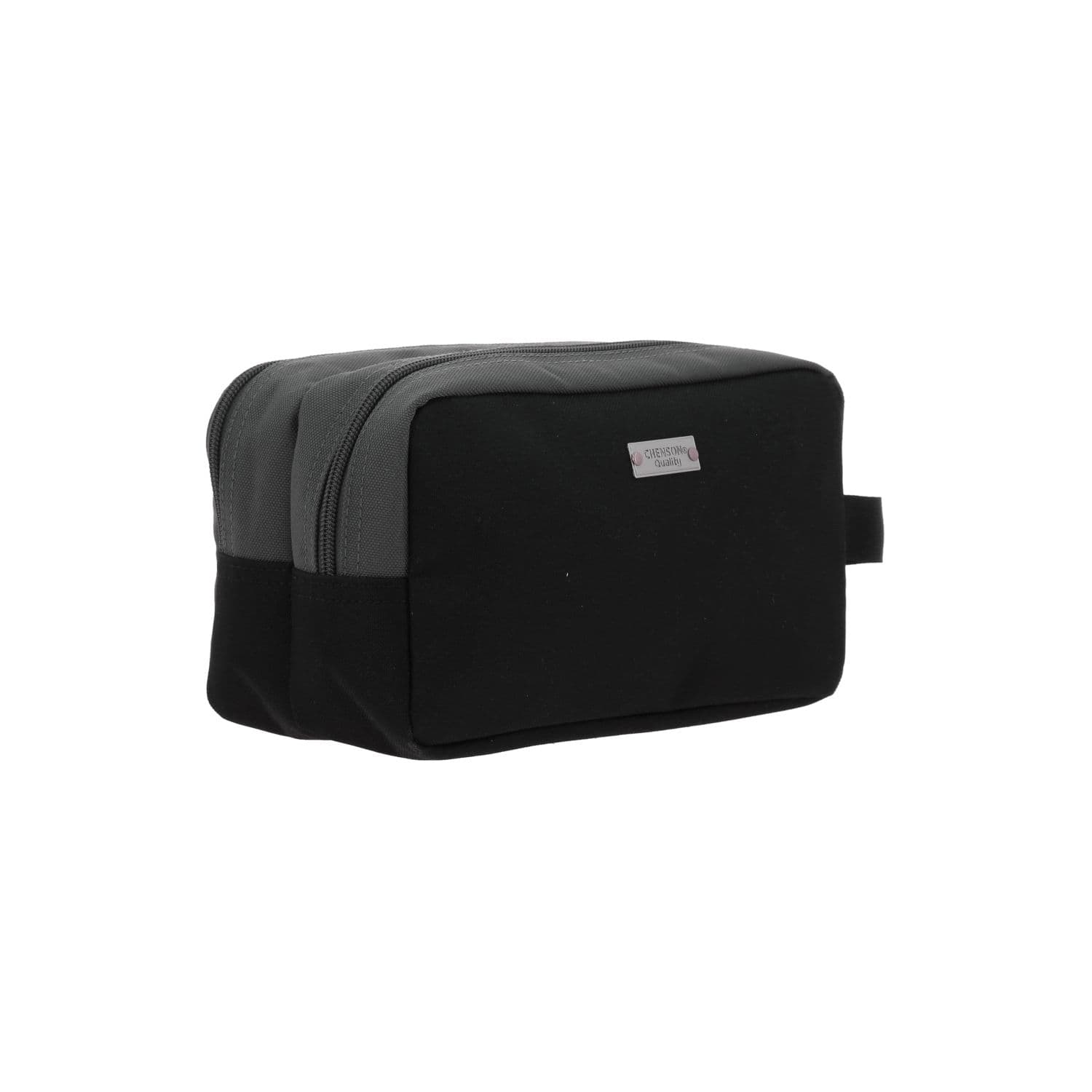 Lapicera escolar 1818 by Chenson gris con doble compartimento 3