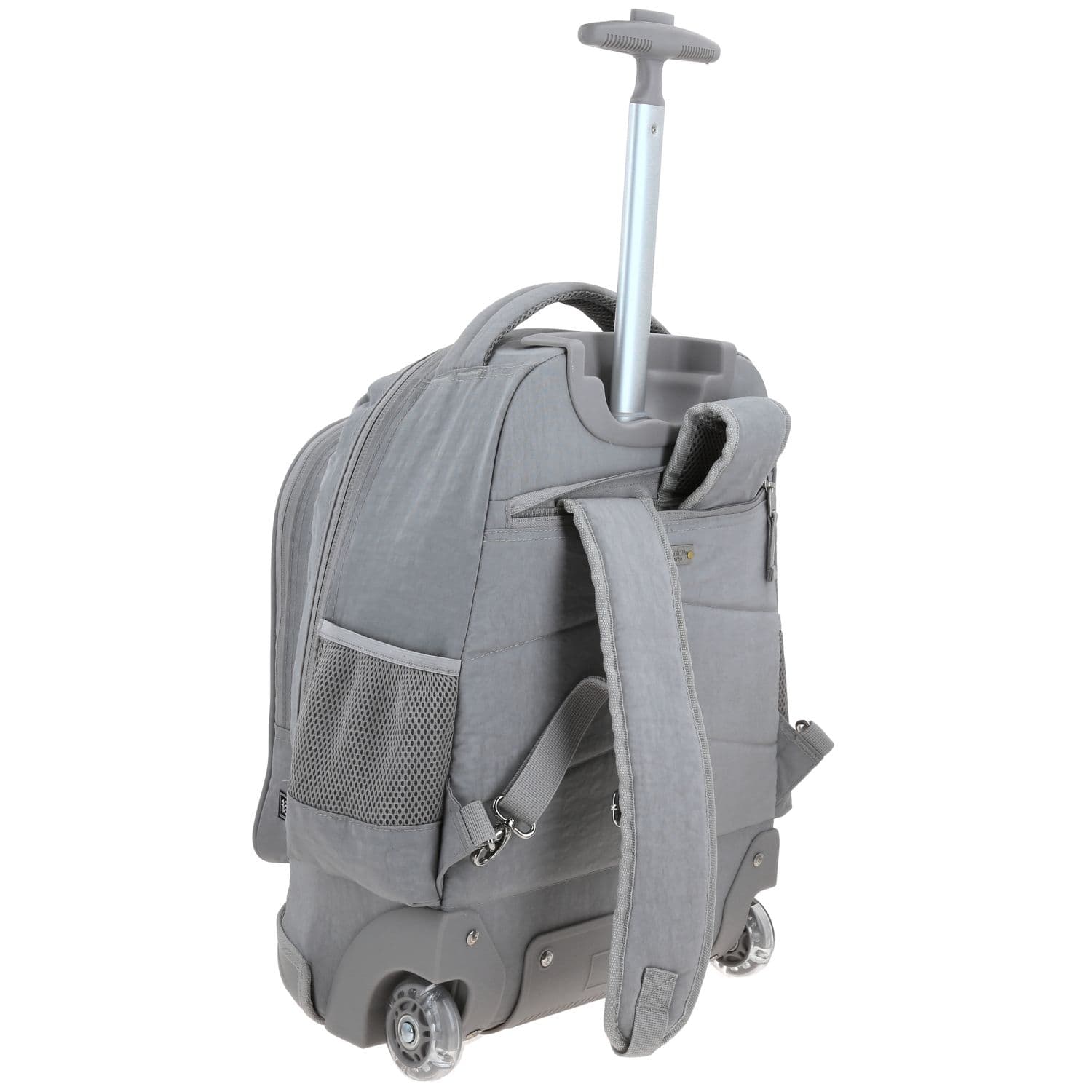 Mochila con Ruedas 1818 by Chenson Gris para Jóvenes - Funcional y Estilosa 3