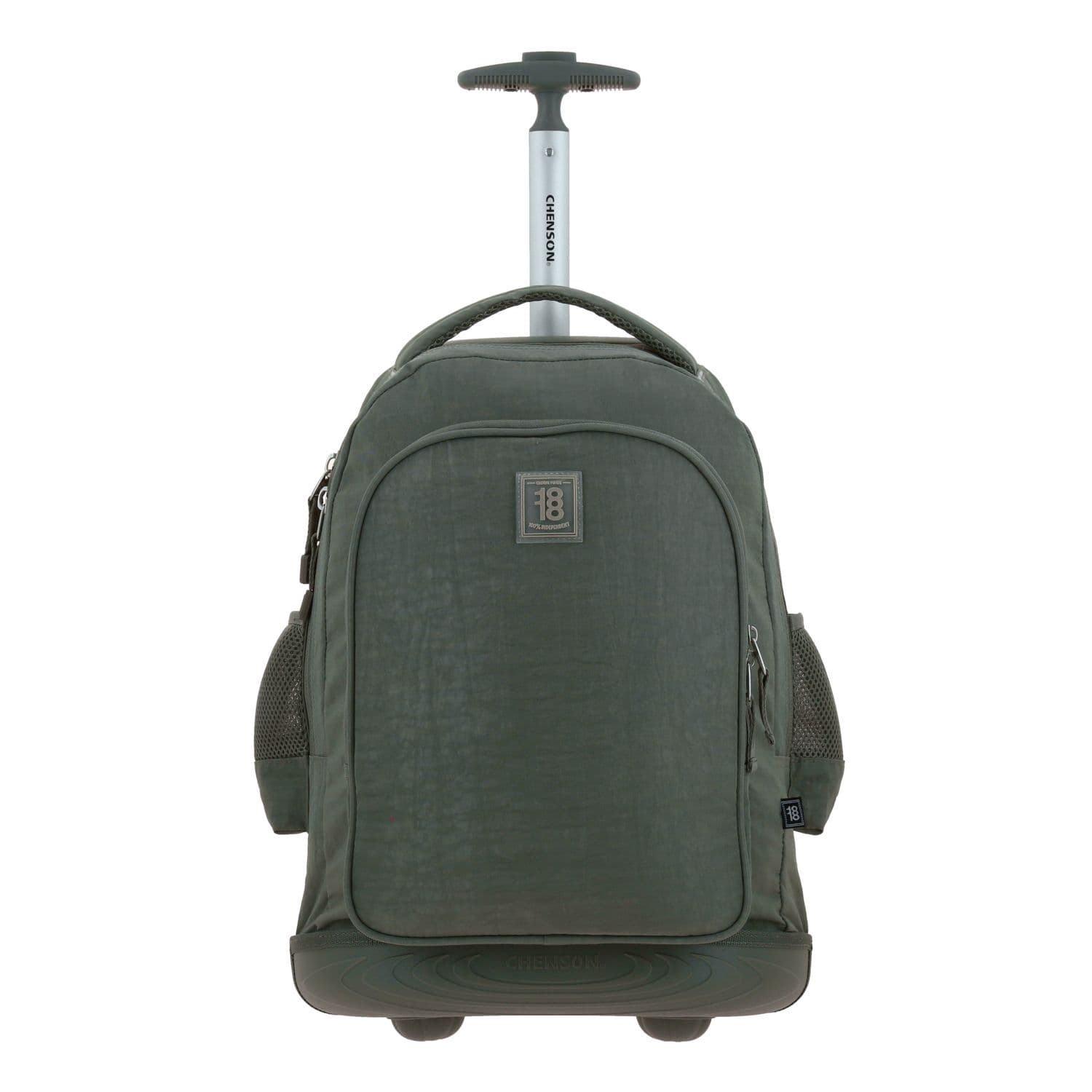 Mochila con Ruedas 1818 by Chenson Verde Seco con Llantes LED