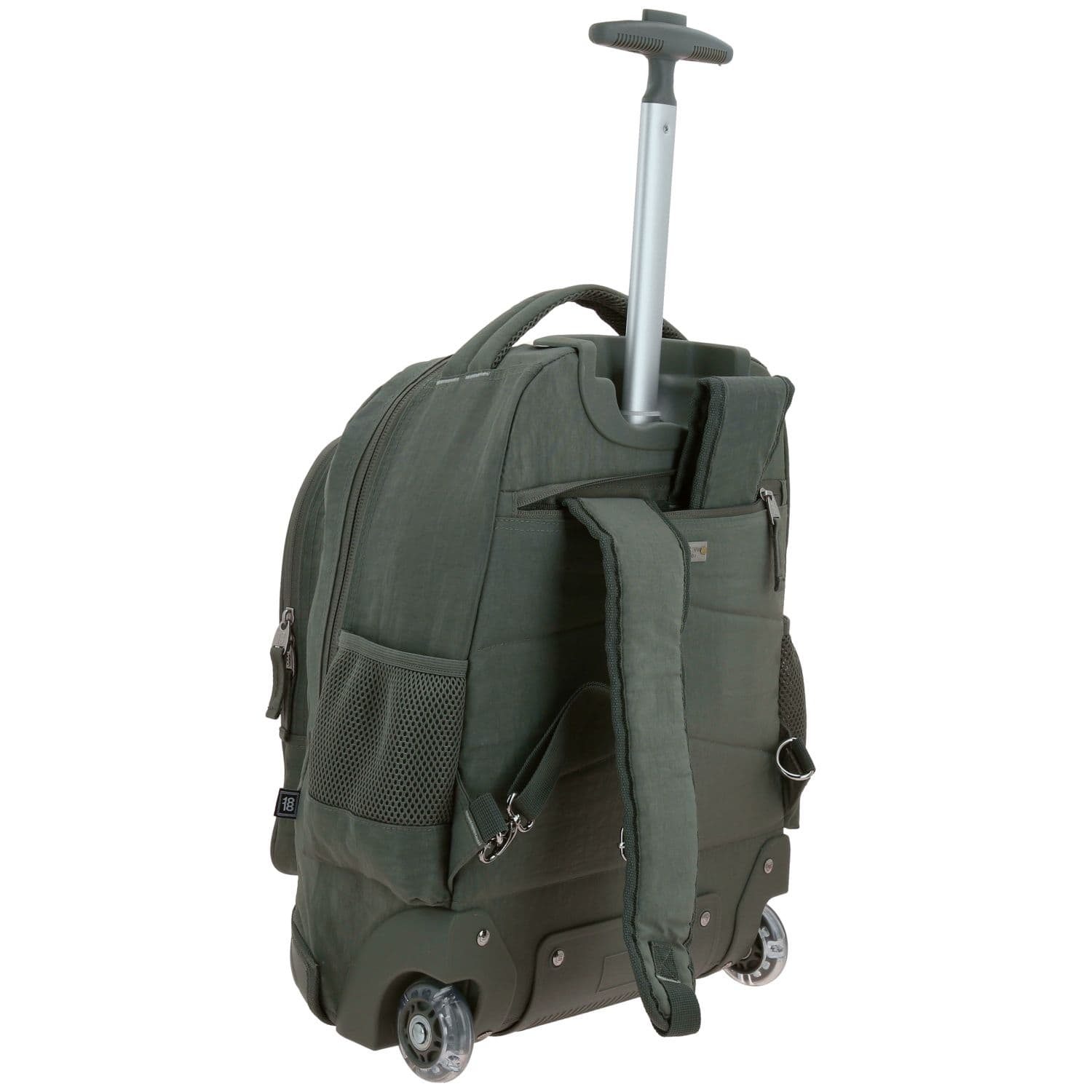 Mochila con Ruedas 1818 by Chenson Verde Seco con Llantes LED 3