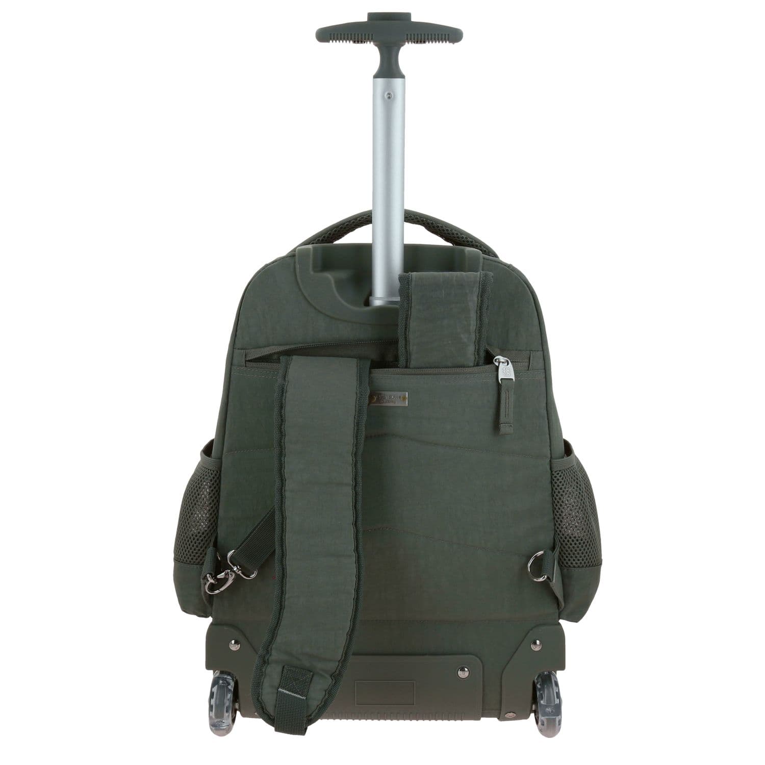 Mochila con Ruedas 1818 by Chenson Verde Seco con Llantes LED 4