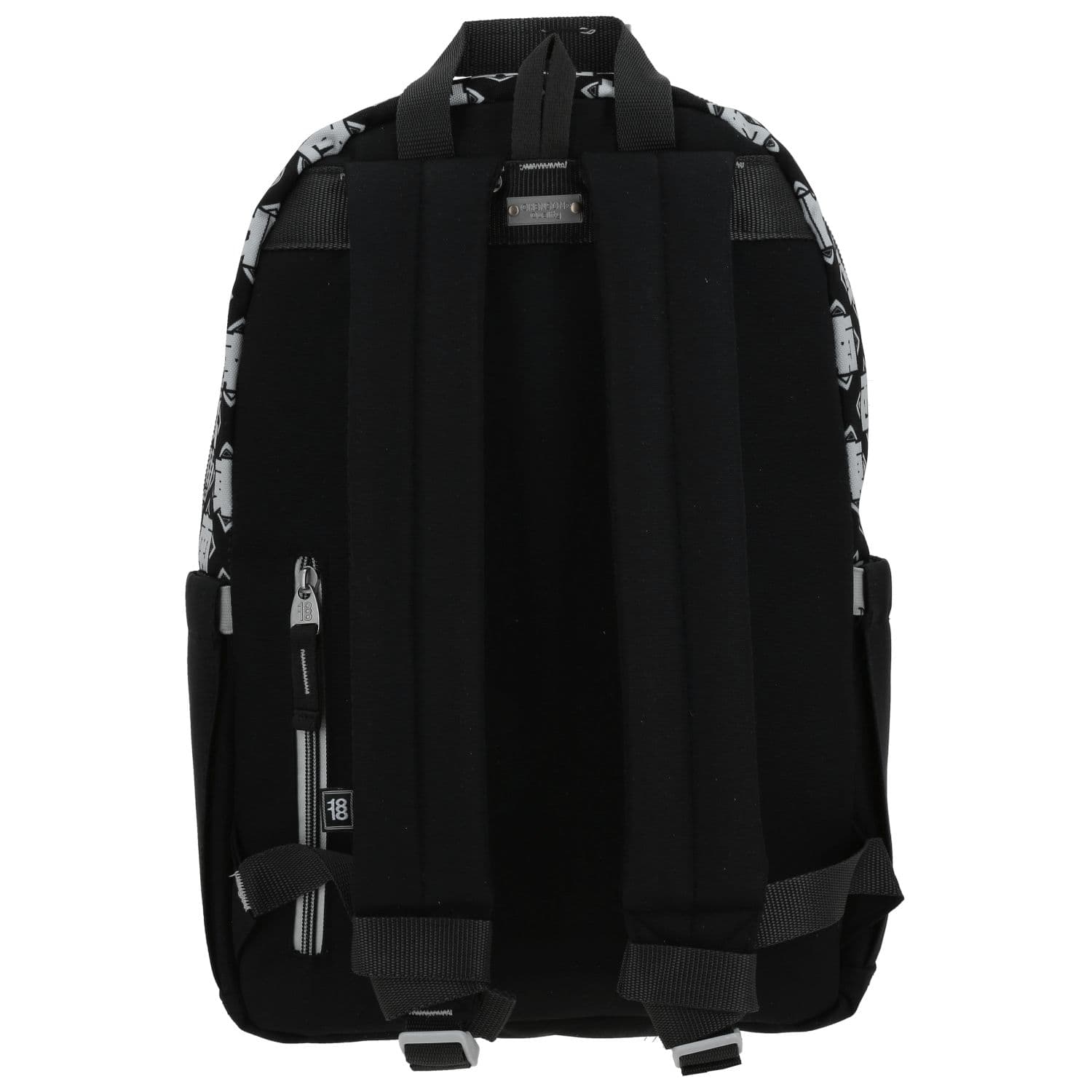 Mochila escolar juvenil 1818 by Chenson negra con amplio compartimento 4